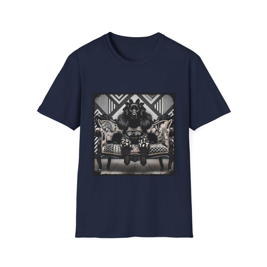 Labrador Retriever Bold Chic design dog lover unisex t-shirt in navy