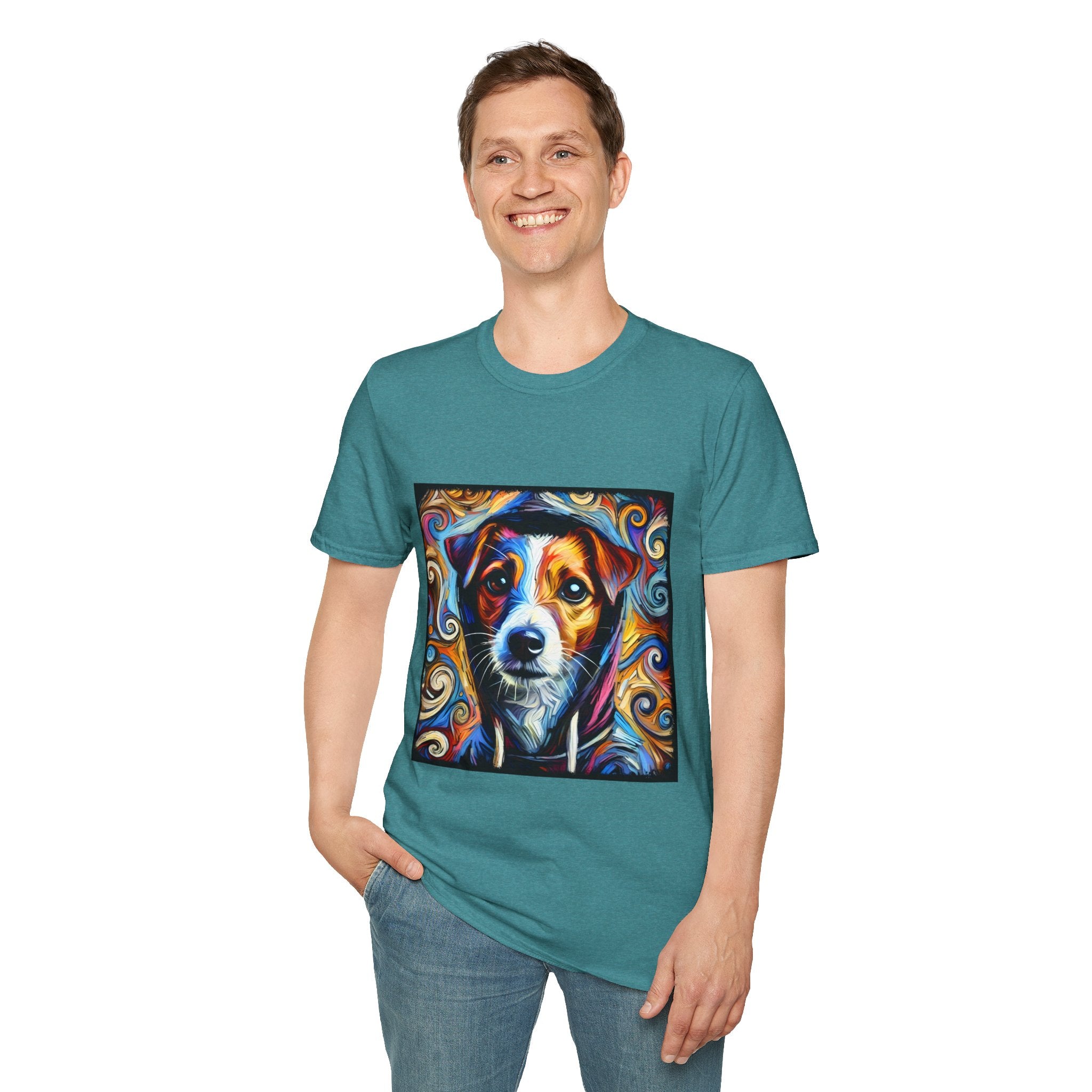 Jack Russell Terrier Relaxed Swirl | Unisex Dog T-Shirt