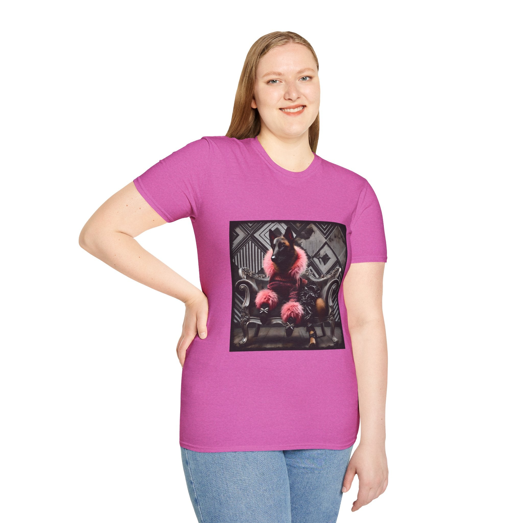 Belgian Malinois Chic Rocker | Unisex Dog T-Shirt