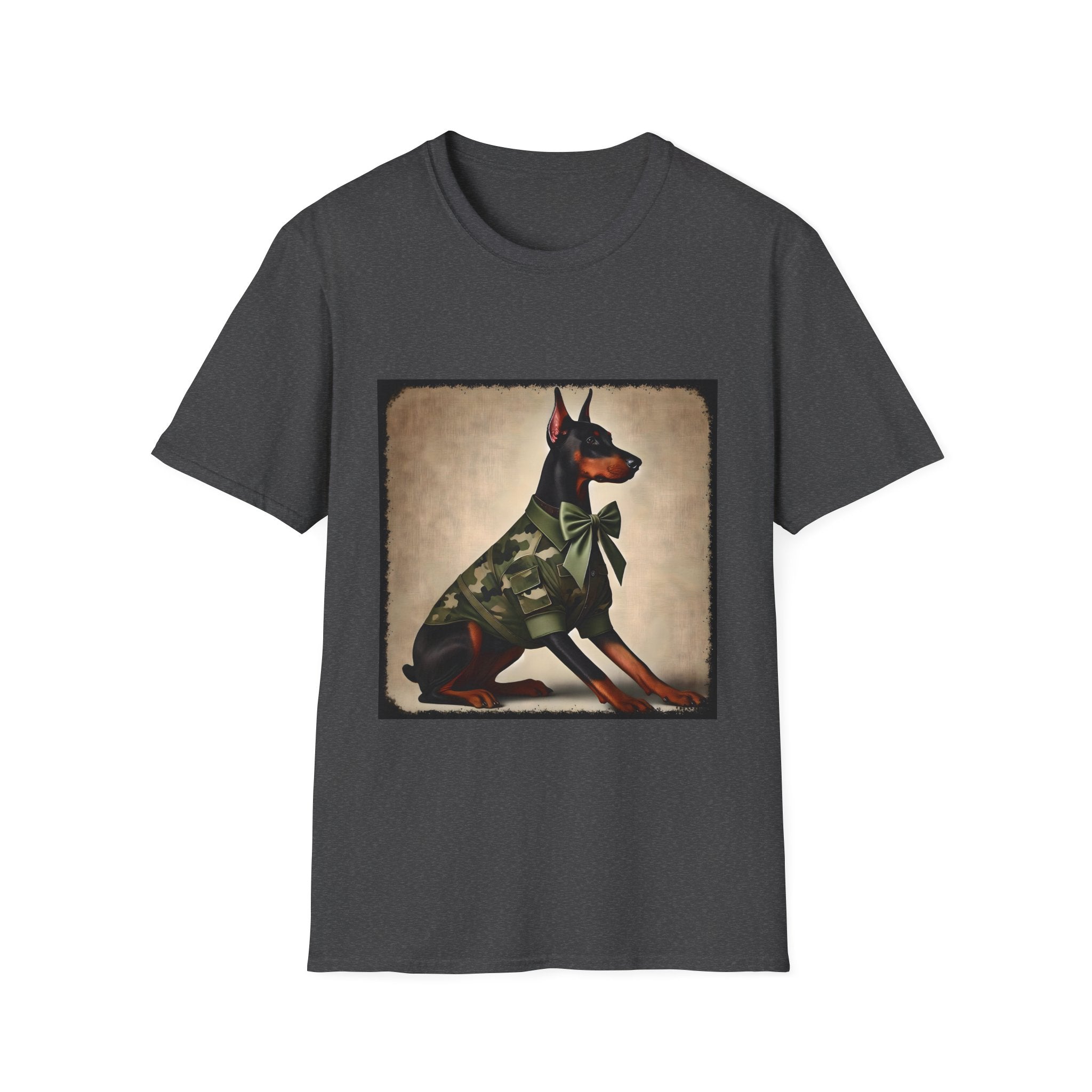 Doberman Pinscher Camo Cutie | Unisex Dog T-Shirt