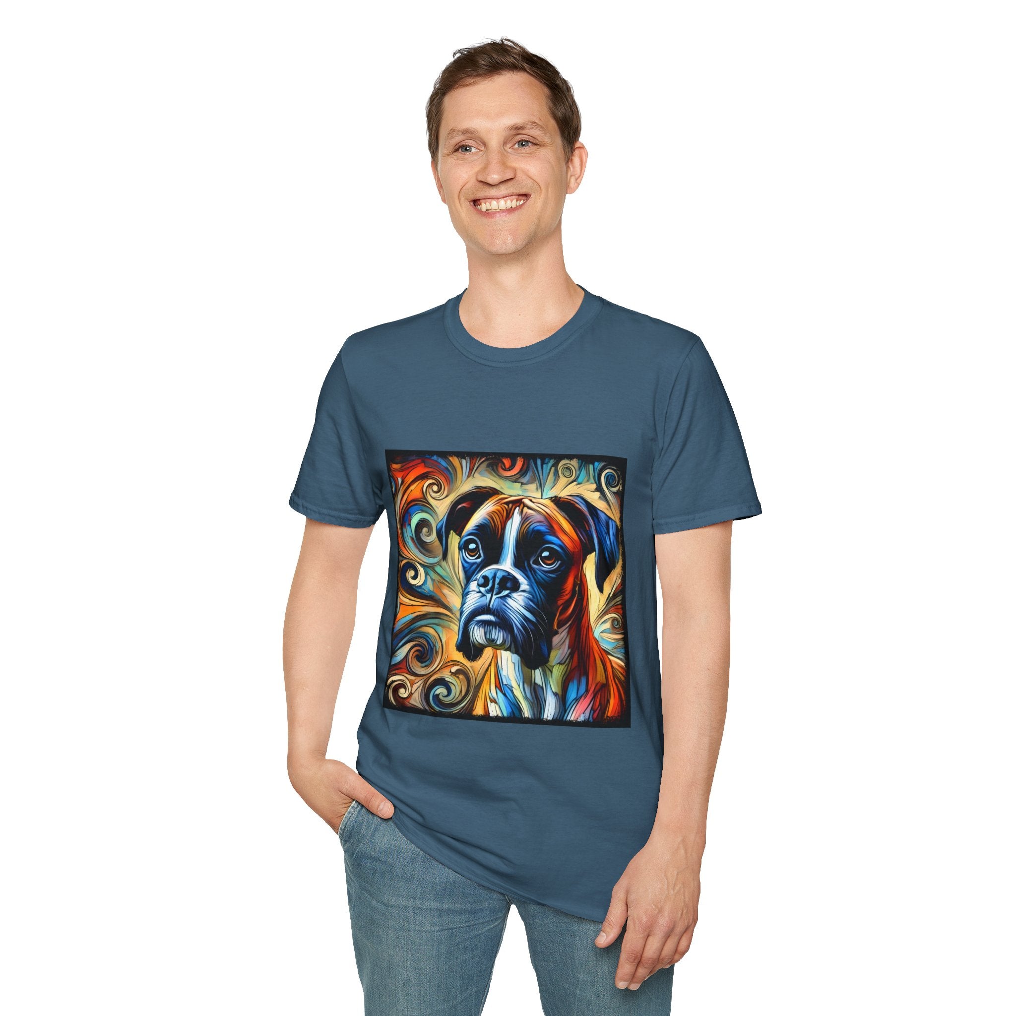 Boxer Warm Swirl | Unisex Dog T-Shirt