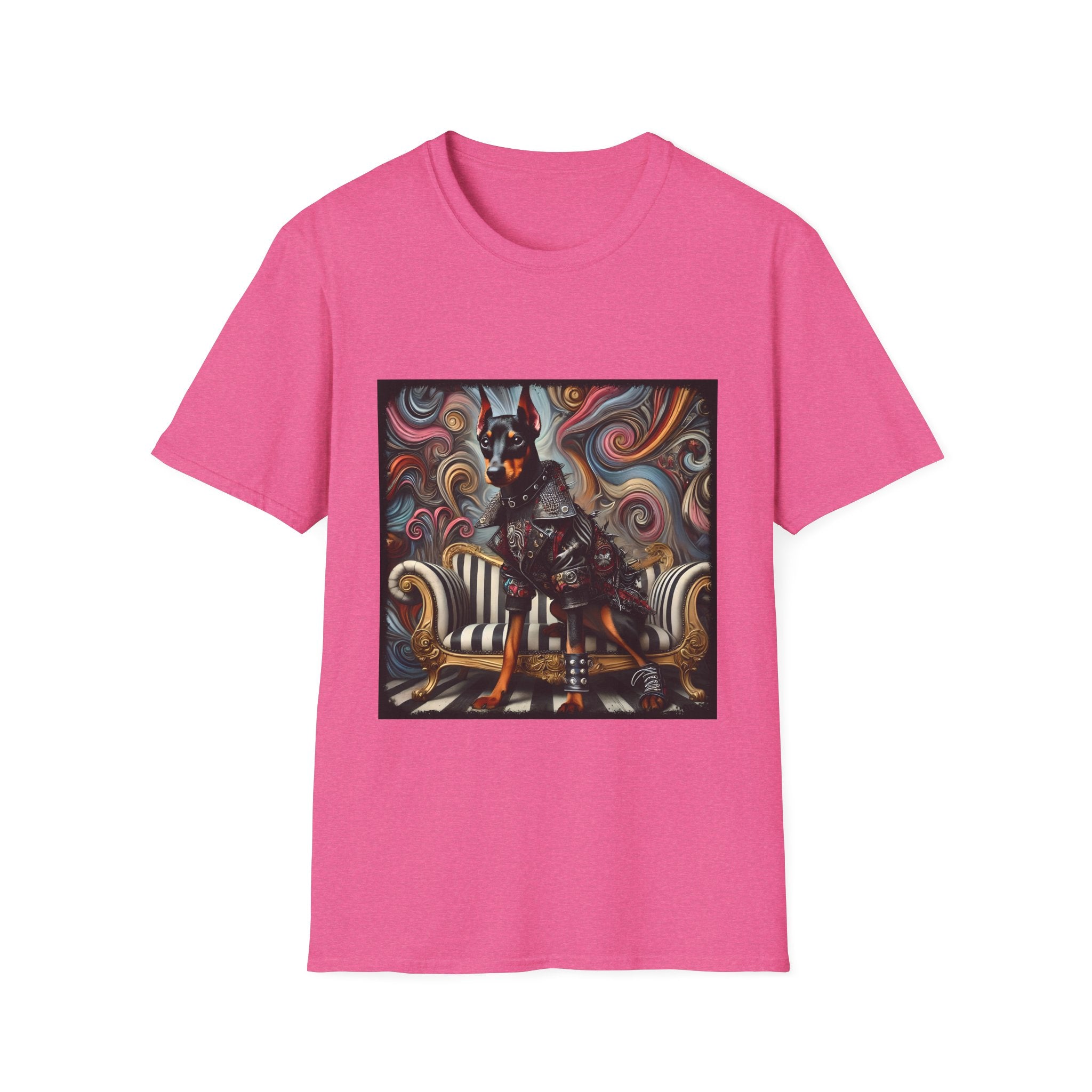 Doberman Pinscher Edgy Rocker | Unisex Dog T-Shirt