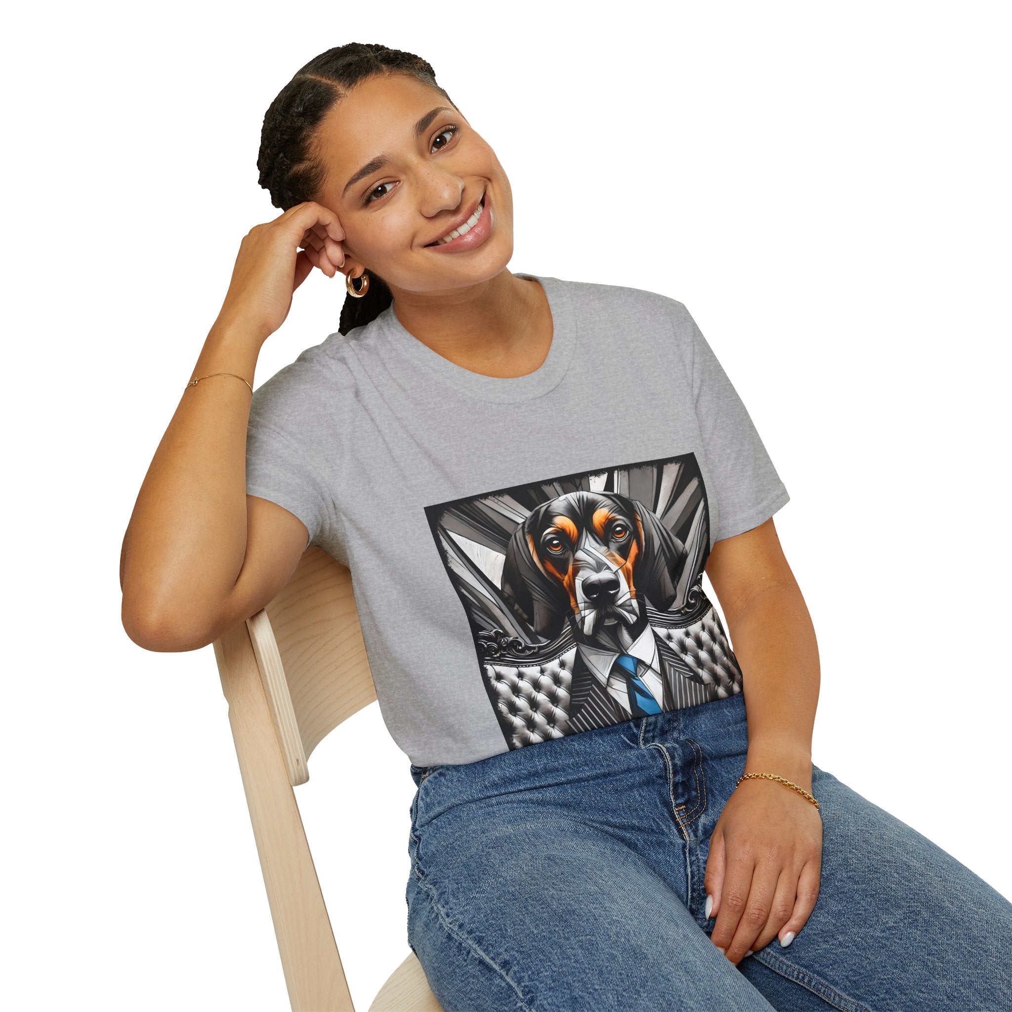 Coonhound Bold Gentleman | Unisex Dog T-Shirt