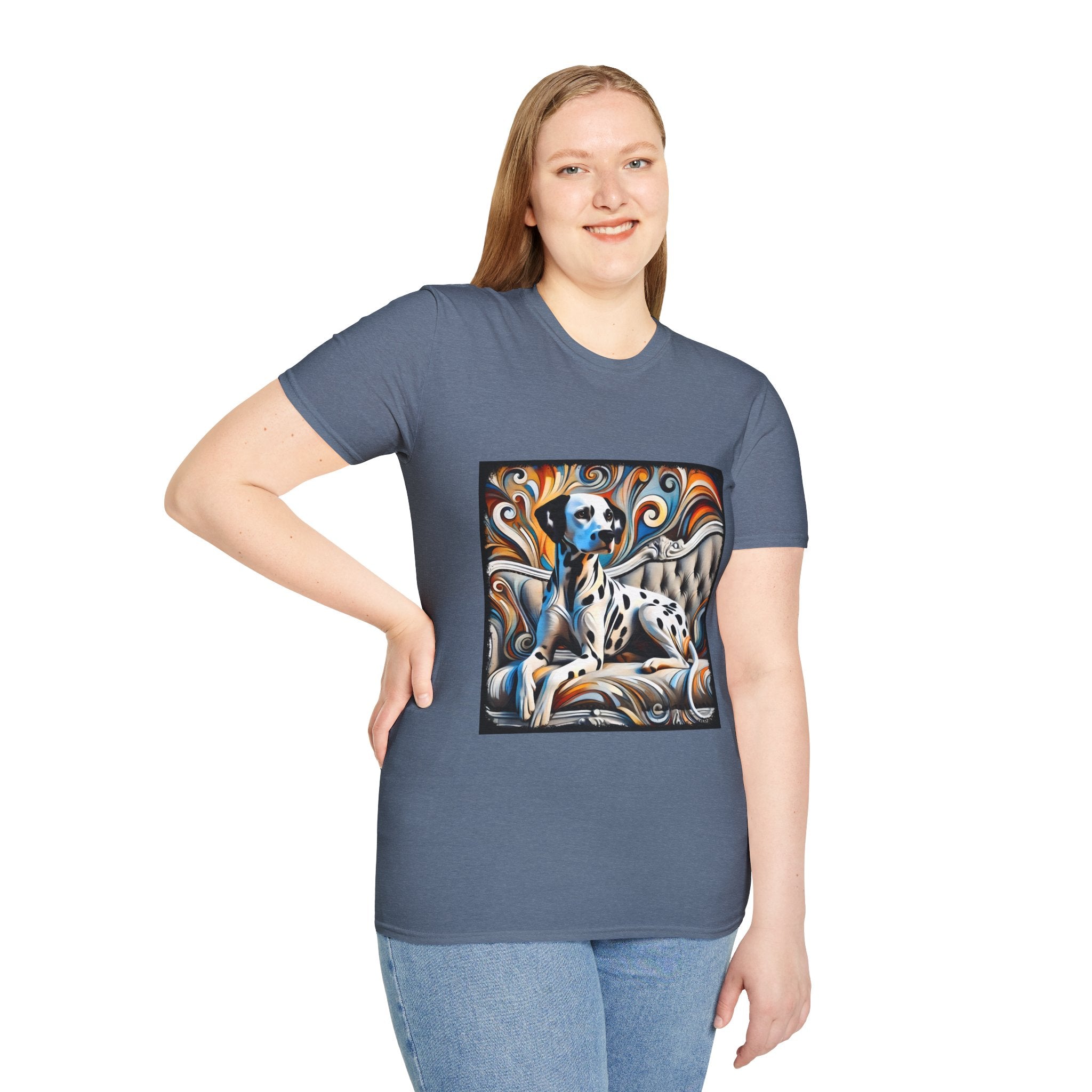 Dalmatian vivid Swirl | Unisex Dog T-Shirt