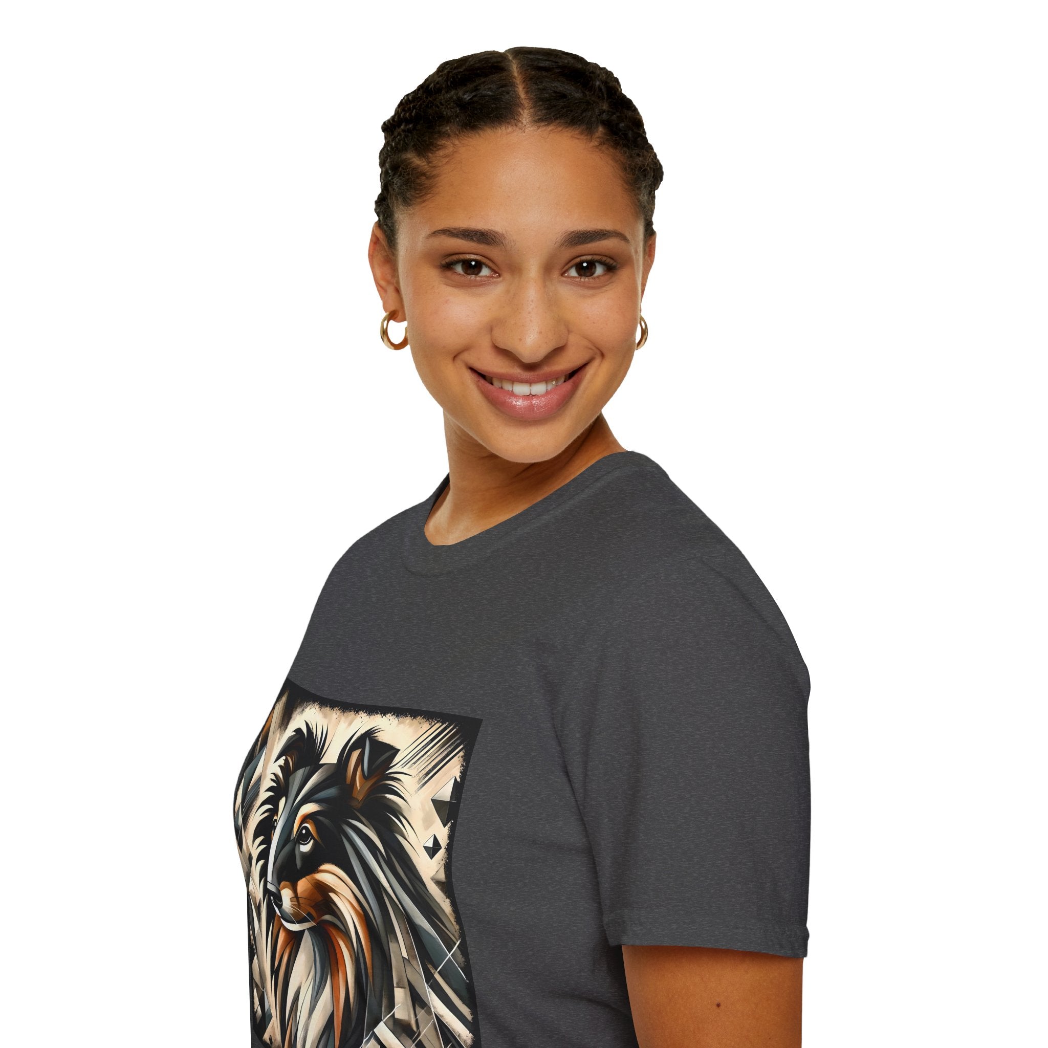 Collie Bold Geometric | Unisex Dog T-Shirt