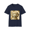 Golden Retriever Shirt | Golden Geometric Design