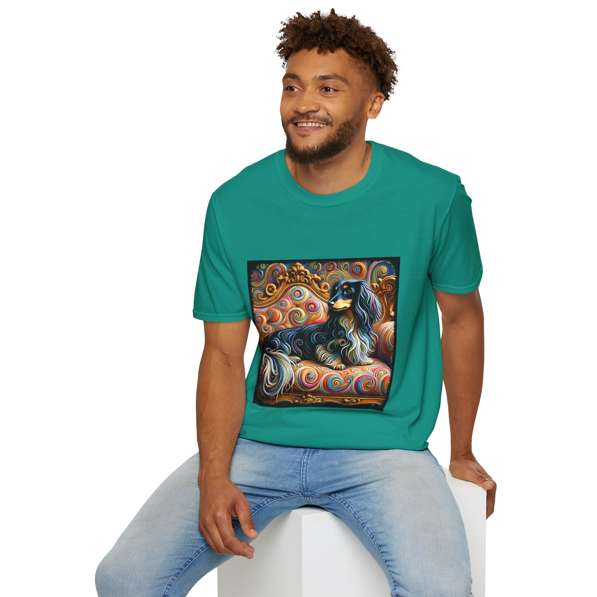 Dachshund Bold Swirl | Unisex Dog T-Shirt