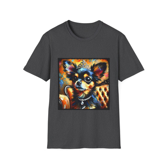 Chihuahua Bold Classic design dog lover unisex t-shirt in dark heather