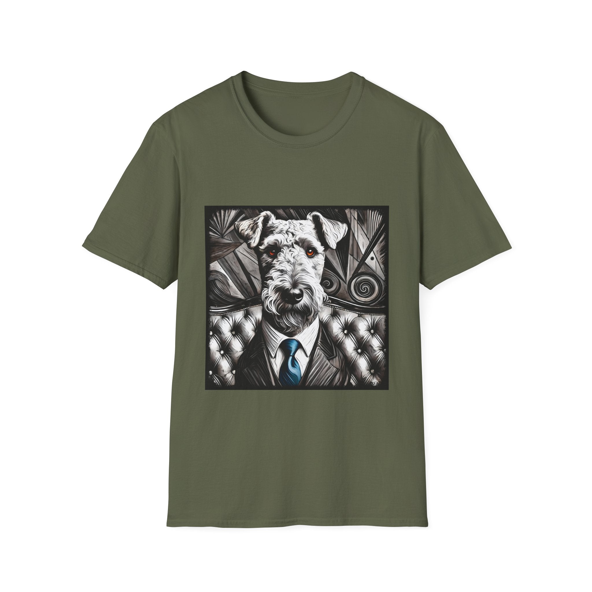 Airedale Terrier Shirt | B&W Bold Eyes Dog Lover Tee