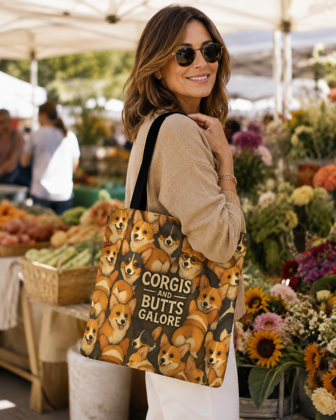 Corgi Butts | Dog Themed Tote Bag