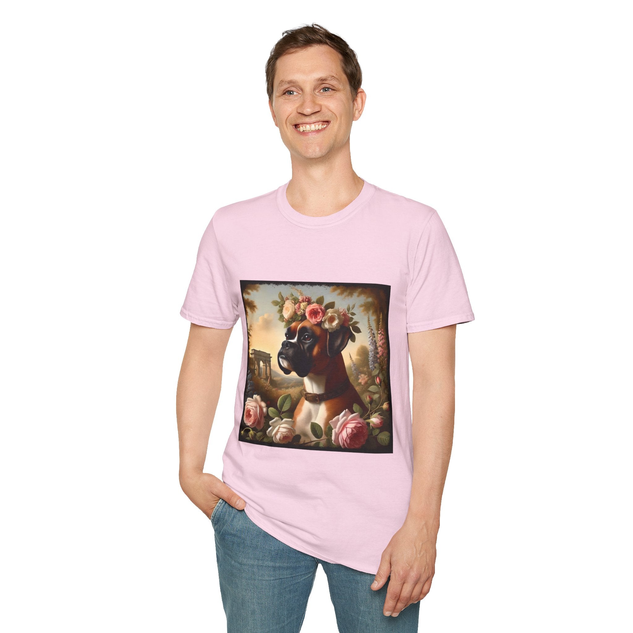 Boxer Botanical Beauty | Unisex Dog T-Shirt