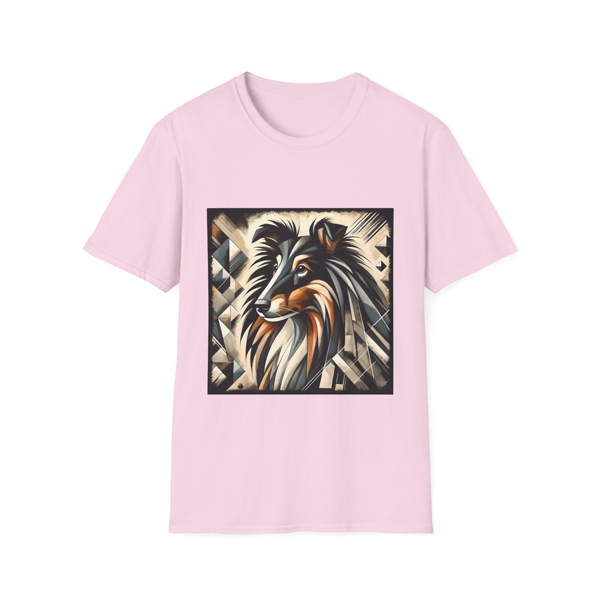 Collie Bold Geometric | Unisex Dog T-Shirt