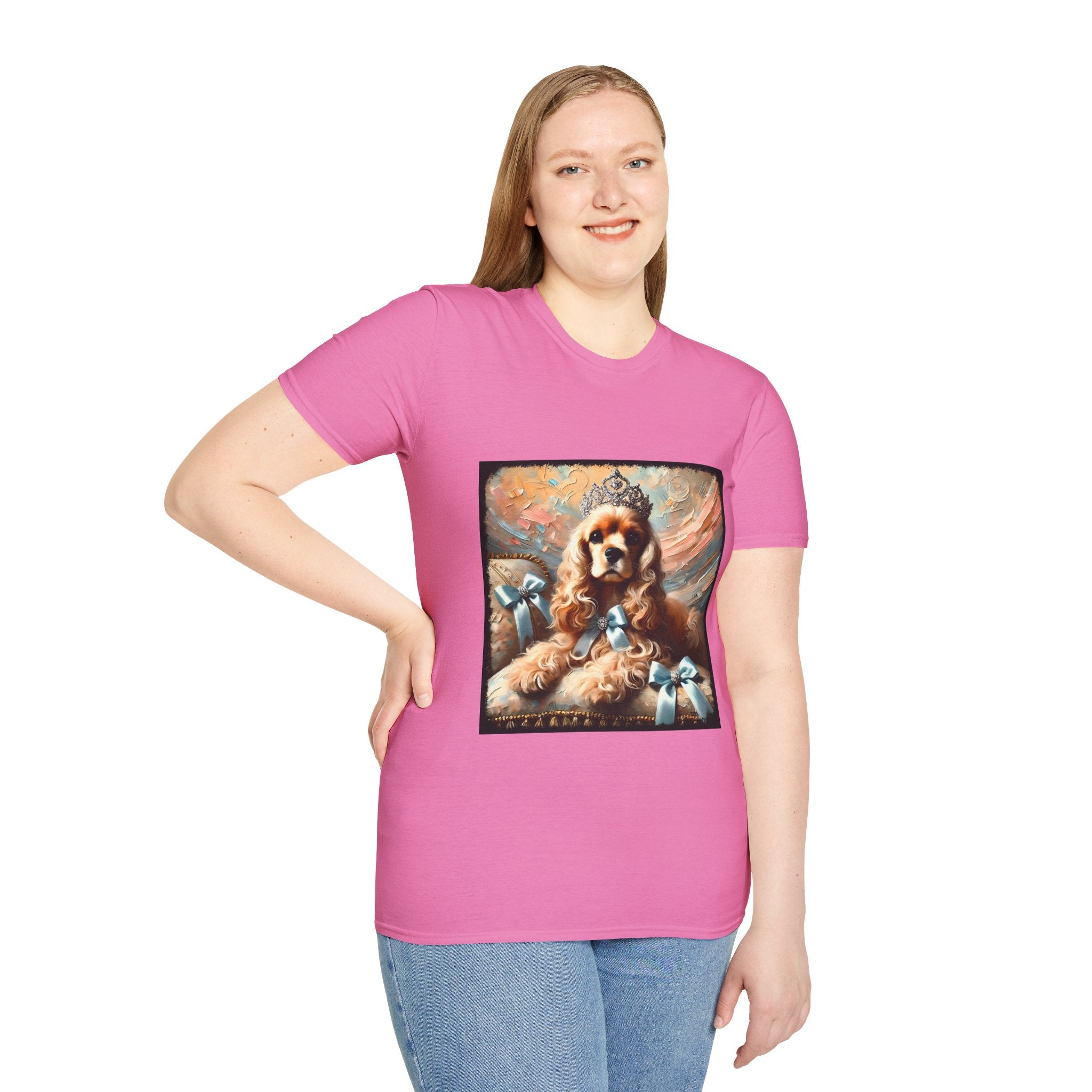 Cocker Spaniel Diamond Tiara Classic | Unisex Dog T-Shirt