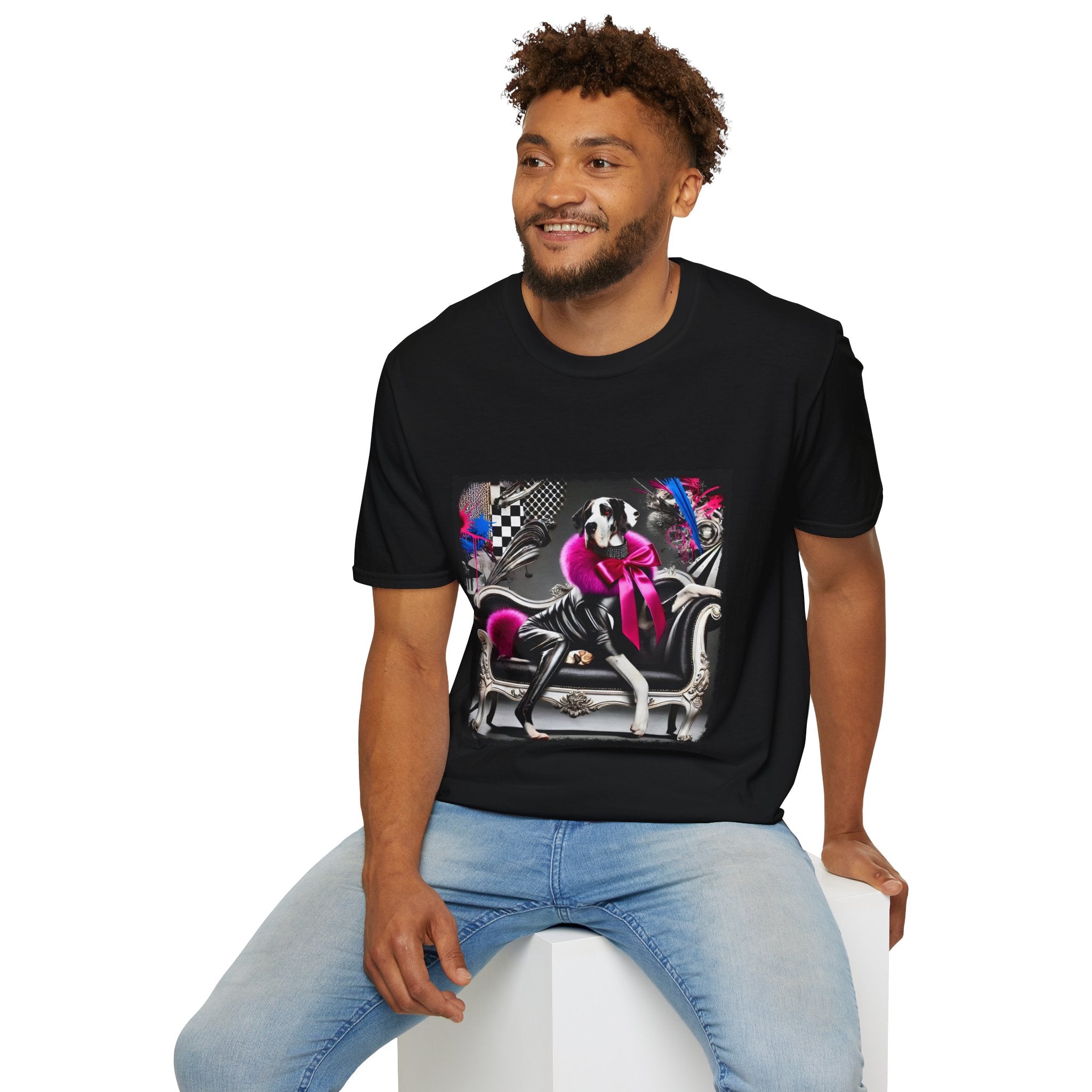 Great Dane Rock Chic | Unisex Dog T-Shirt