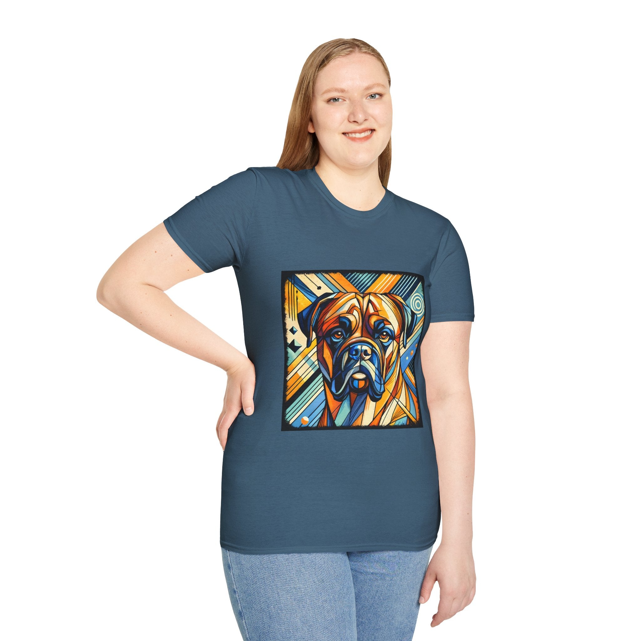 Bullmastiff Warm Geometric | Unisex Dog T-Shirt