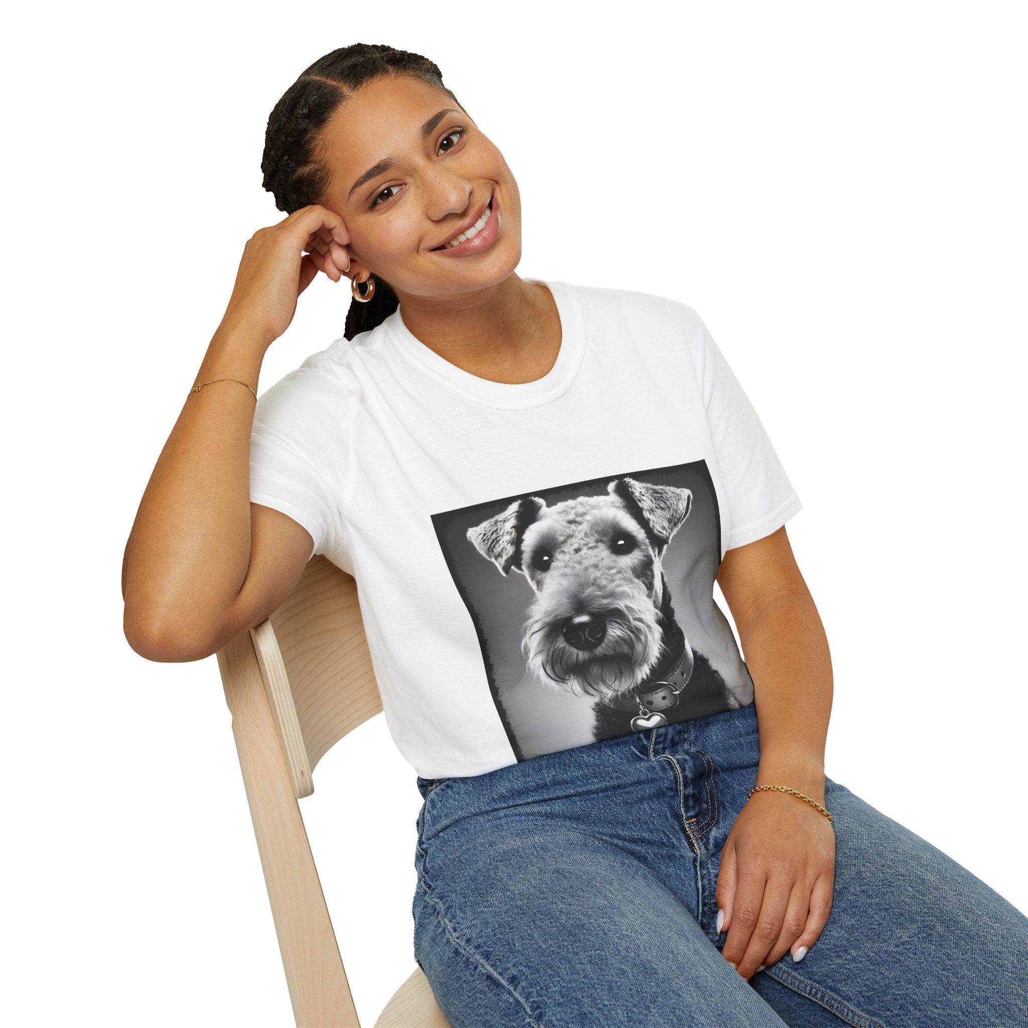 Airedale Terrier Shirt | Heart Charm Dog Lover Tee