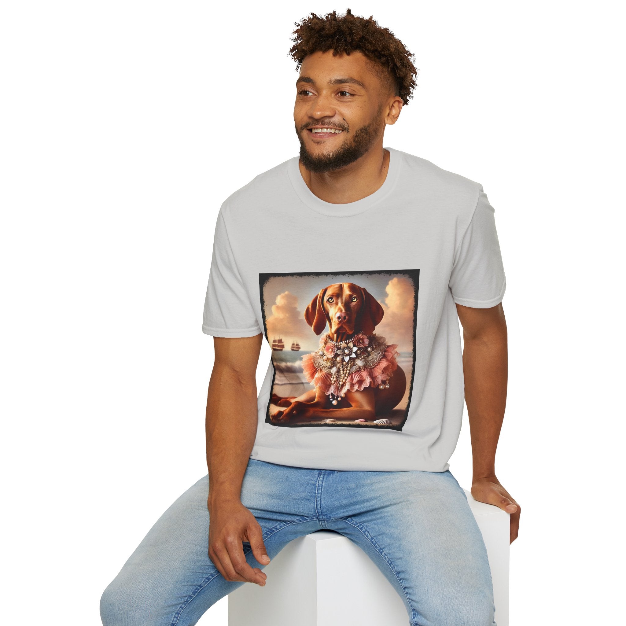 Vizsla Beach Beauty | Unisex Dog T-Shirt