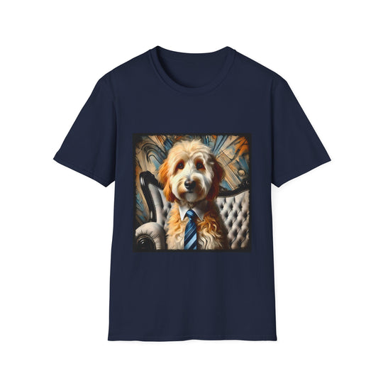 Aussiedoodle Beautiful Boy design dog lover unisex t-shirt in navy