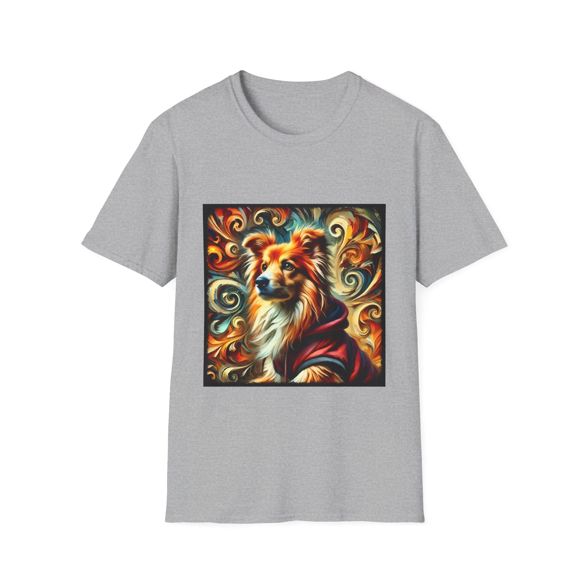 Relaxed swirl dog lover t-shirt Miniature American Shepherd