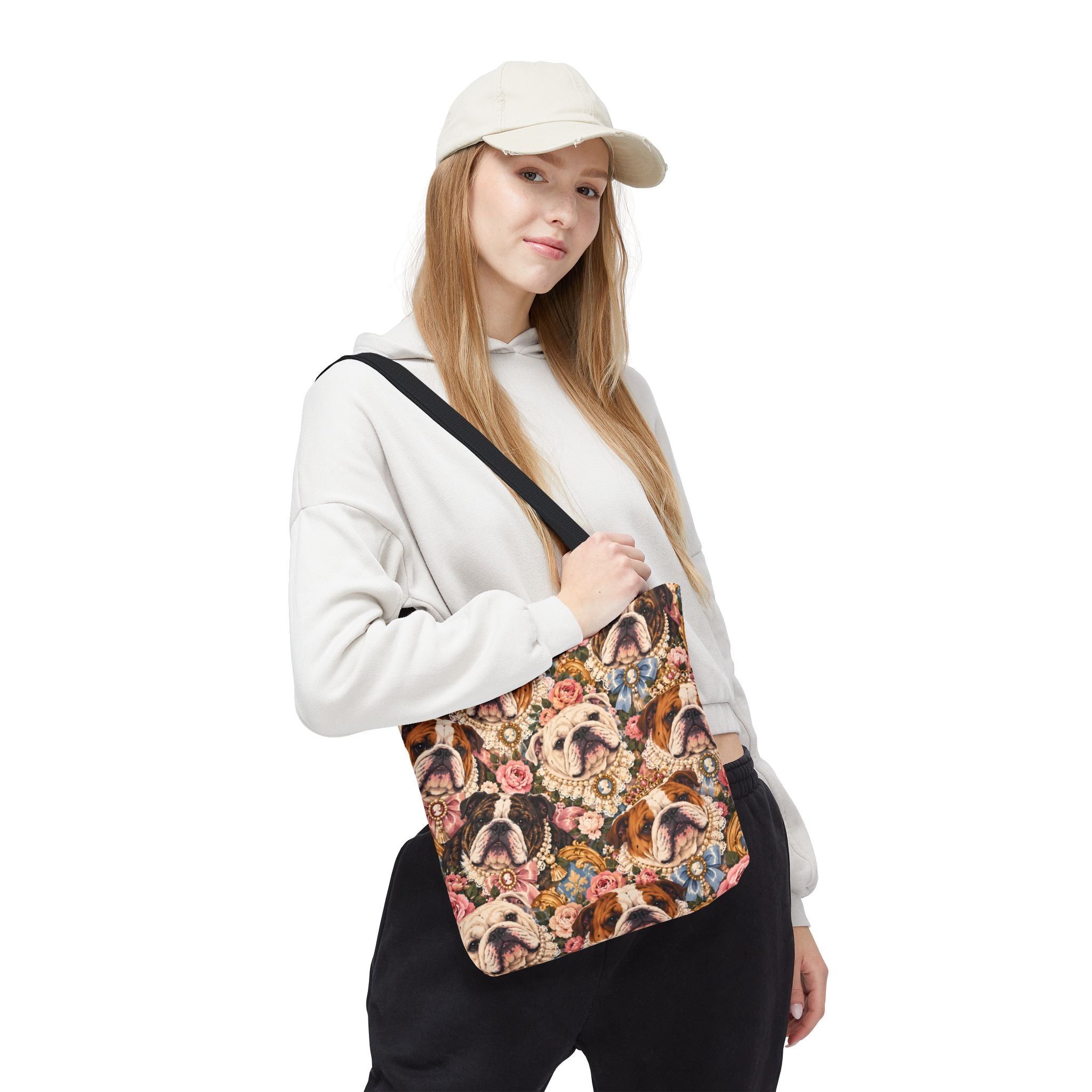 Bulldog Tote Bag | Rococo Royalty Dog Lover Gift