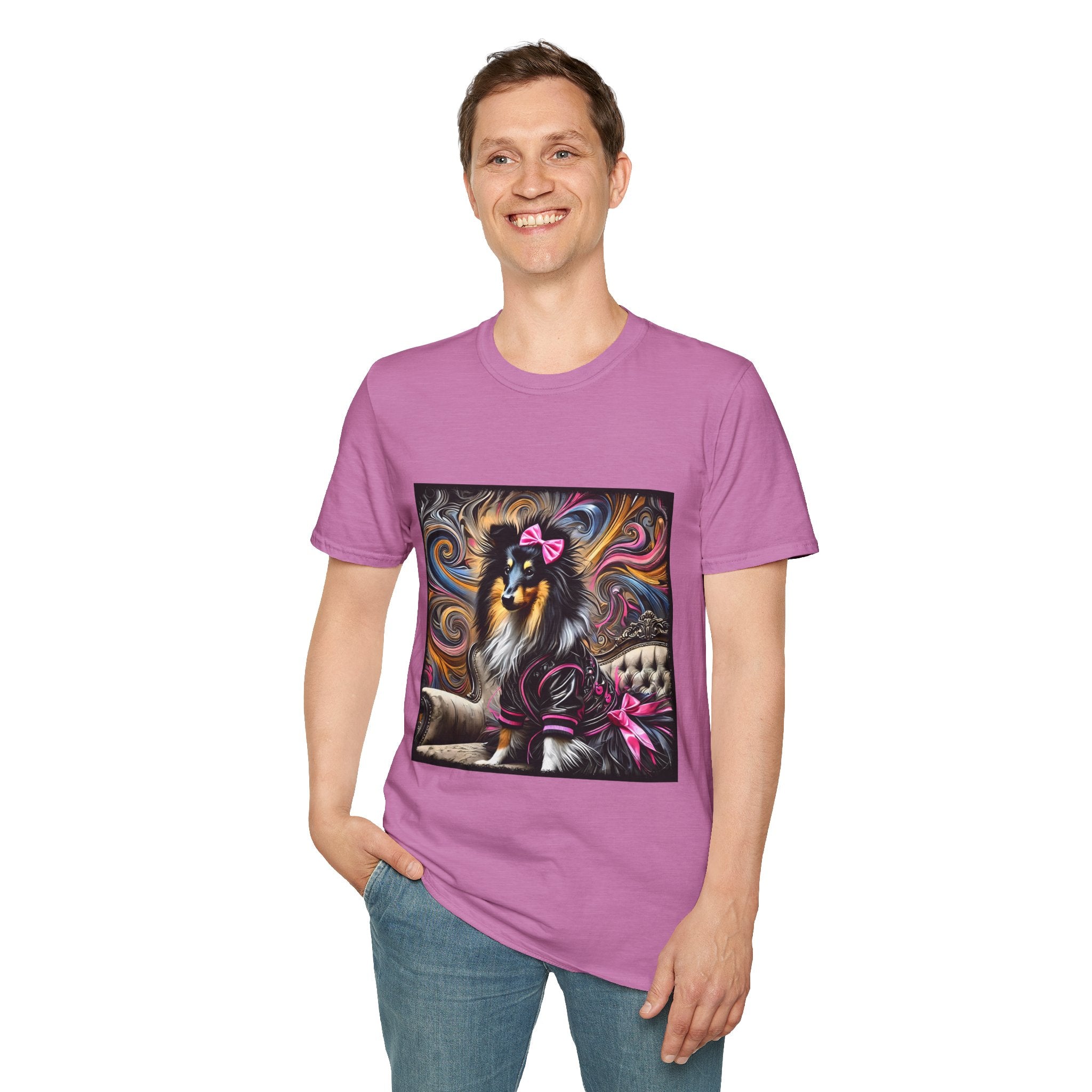 Collie Bold Rocker | Unisex Dog T-Shirt