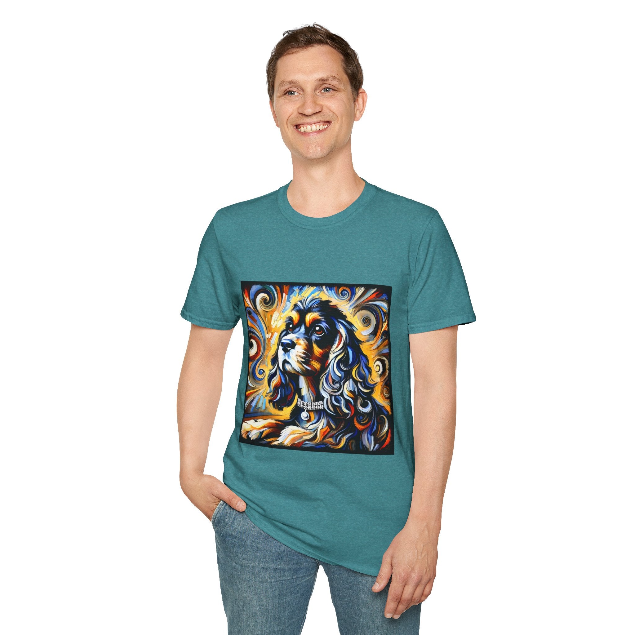 Cocker Spaniel Sun Swirl | Unisex Dog T-Shirt