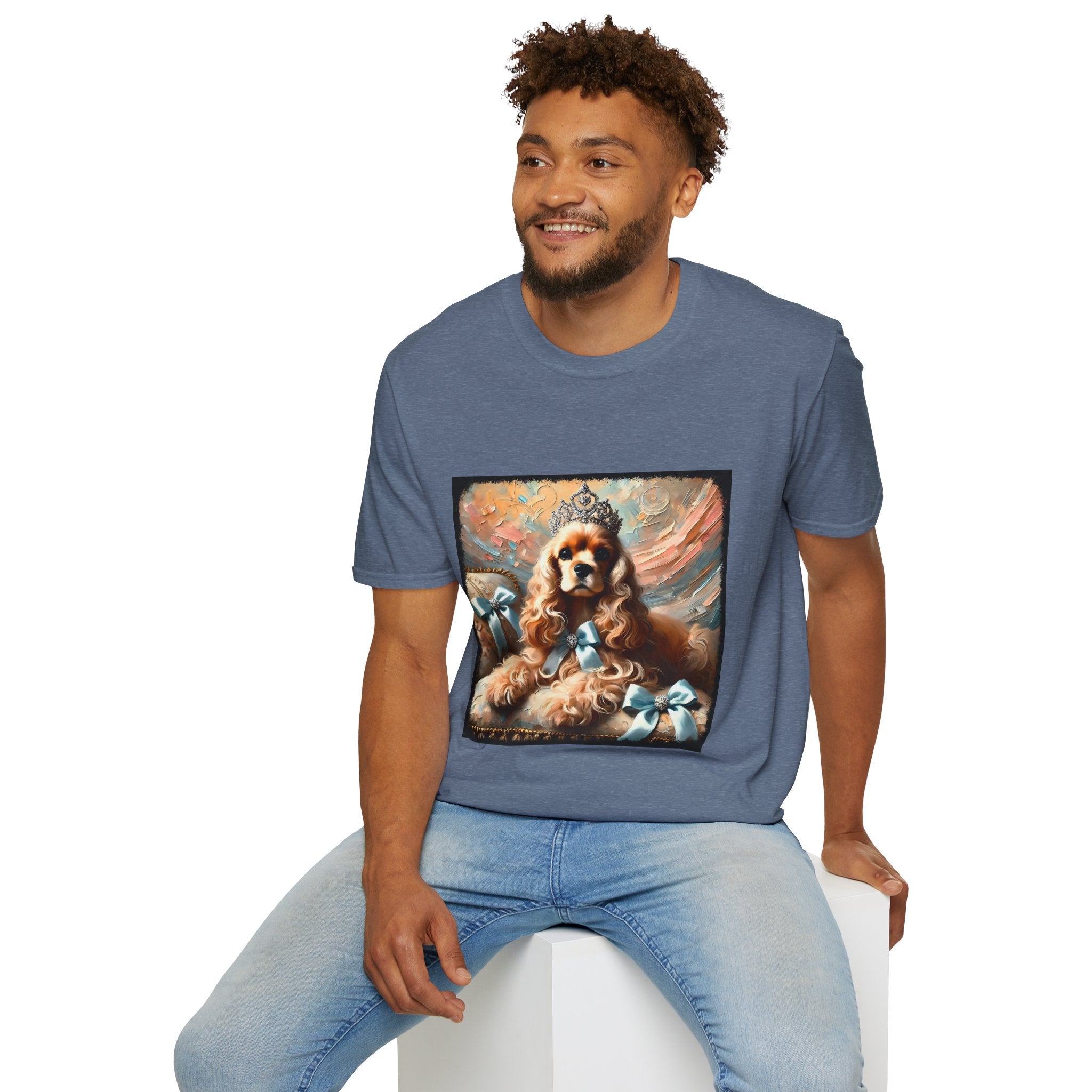 Cocker Spaniel Diamond Tiara Classic | Unisex Dog T-Shirt