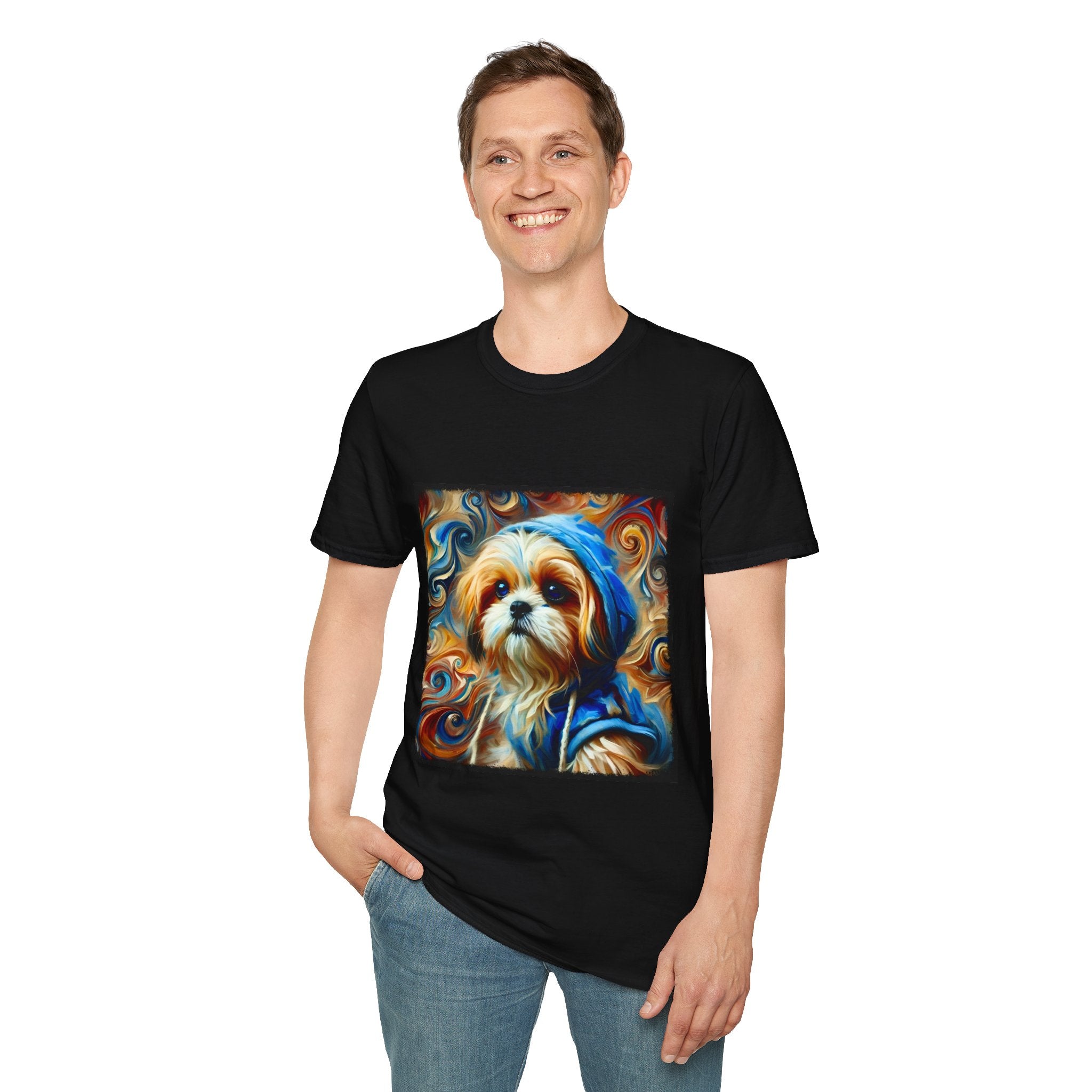 Shih Tzu Comfy Swirl | Unisex Dog T-Shirt