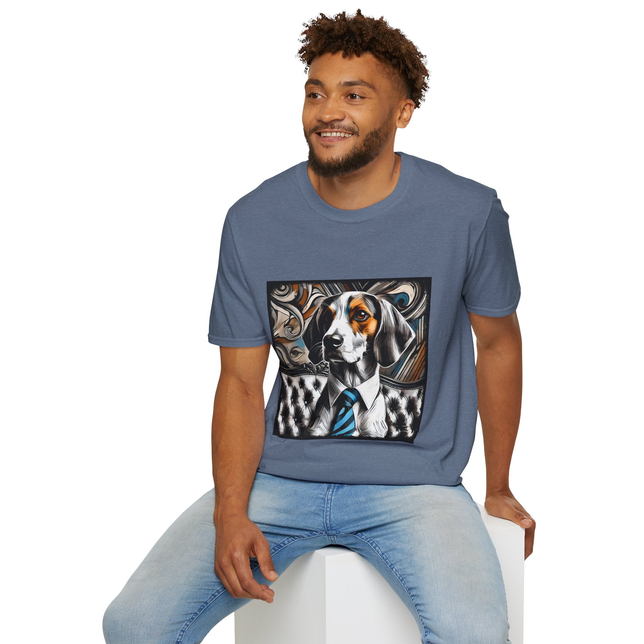 Treeing Walker Coonhound Bold Gentleman | Unisex Dog T-Shirt