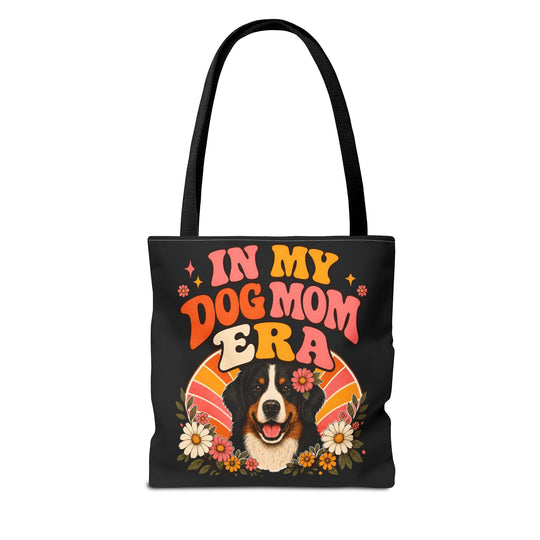 Bernese Mountain Dog Tote Bag Dog Mom Era Dog Lover Gift tote bag in black