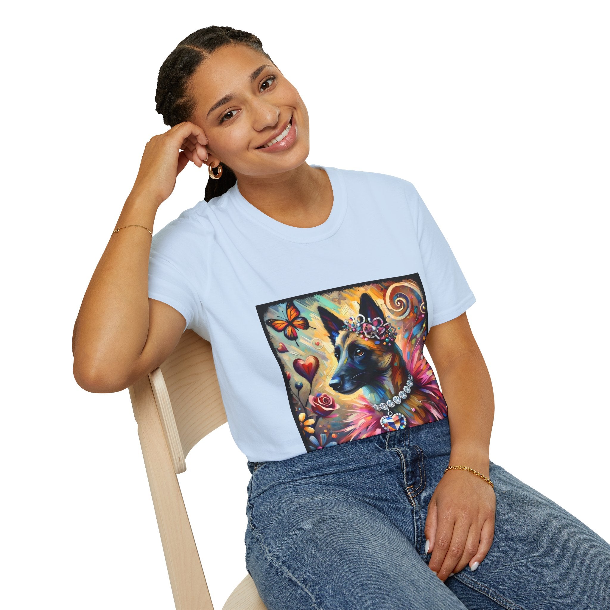 Belgian Malinois Diamond Heart Classic | Unisex Dog T-Shirt