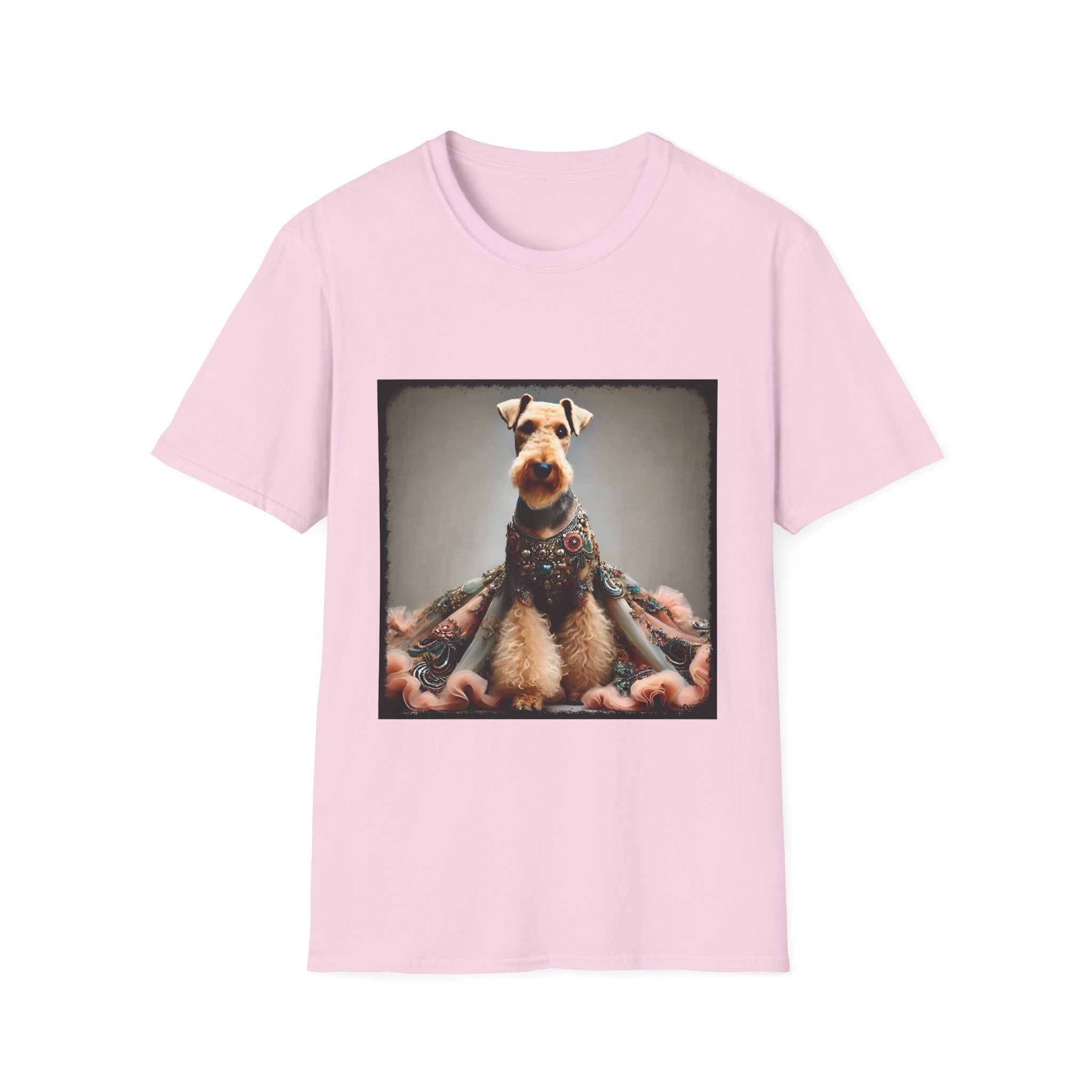 Airedale Terrier Shirt | Encrusted Queen Dog Lover Tee