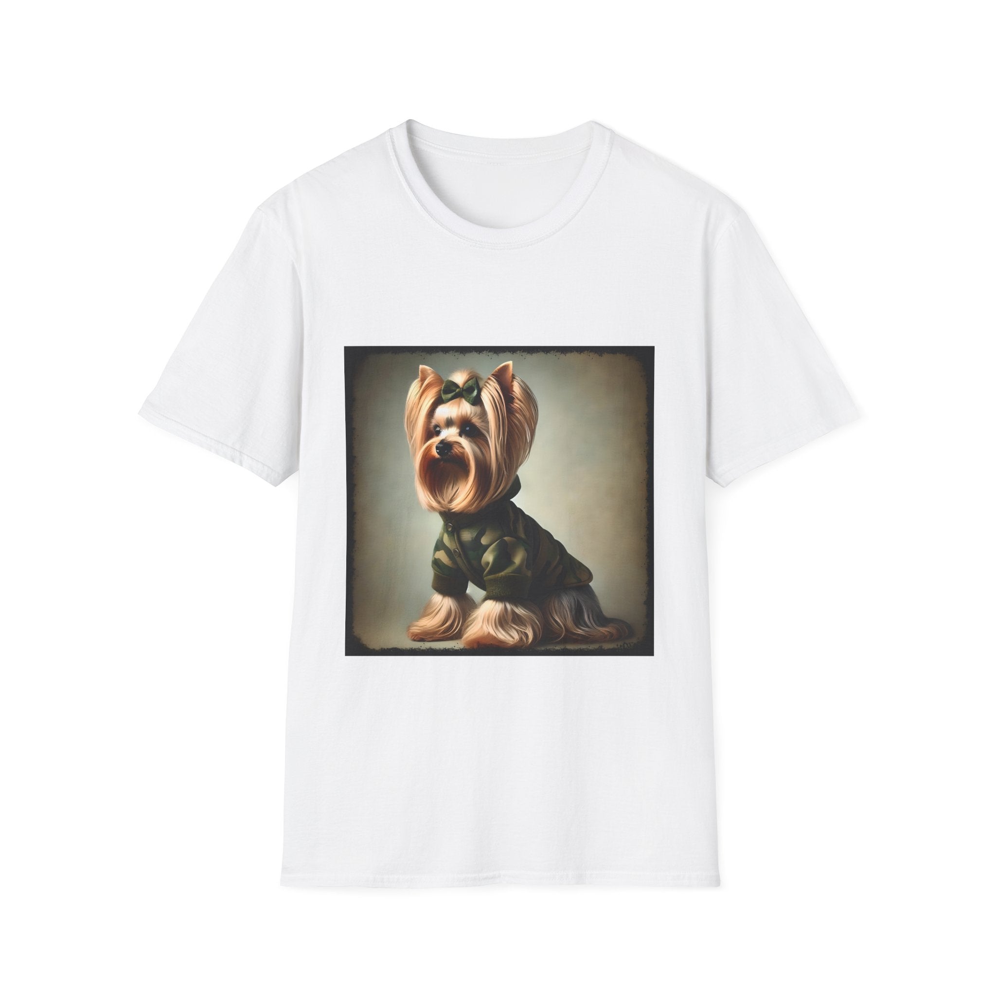 Yorkshire Terrier Green Camo Cutie | Unisex Dog T-Shirt