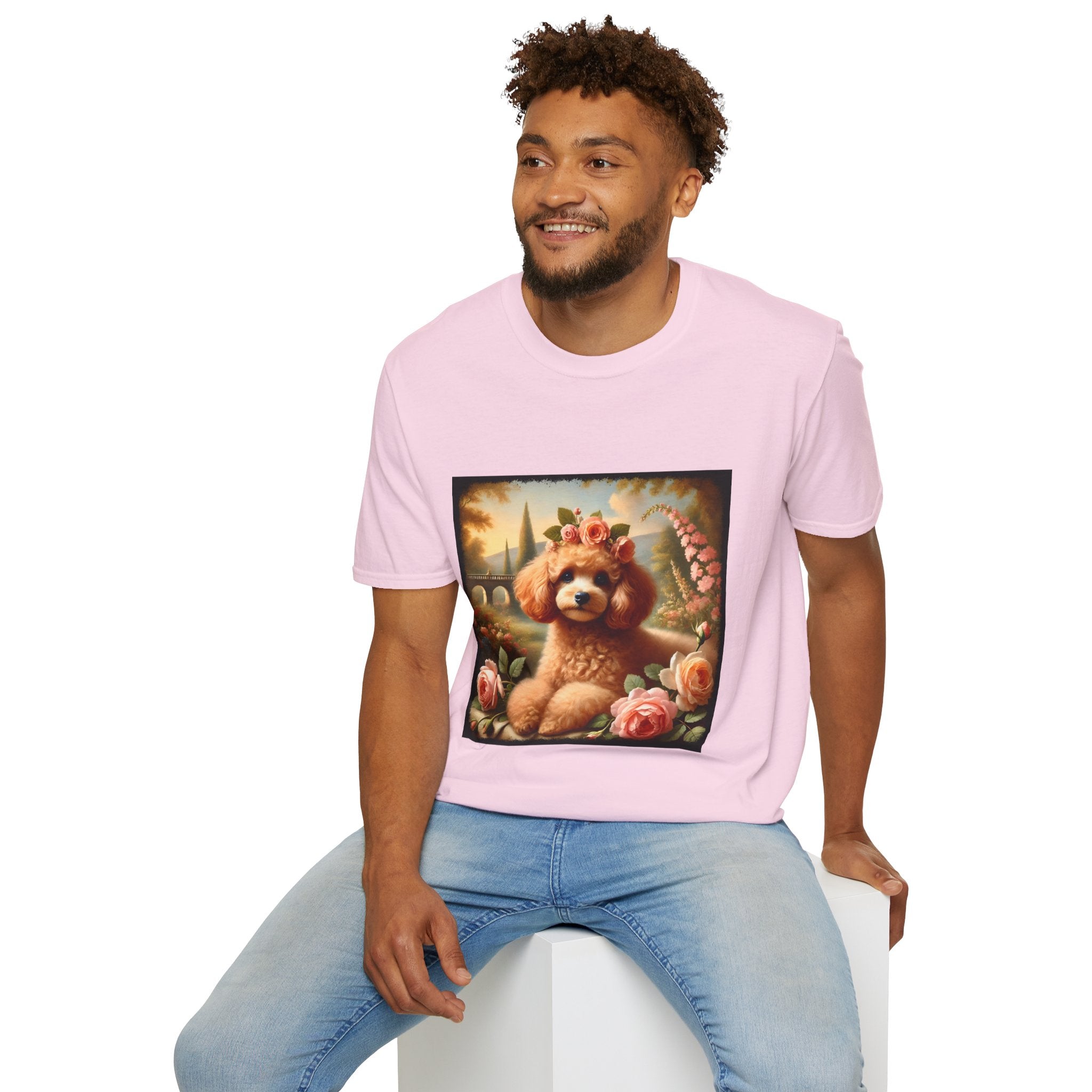 Poodle Pink Blossom | Unisex Dog T-Shirt