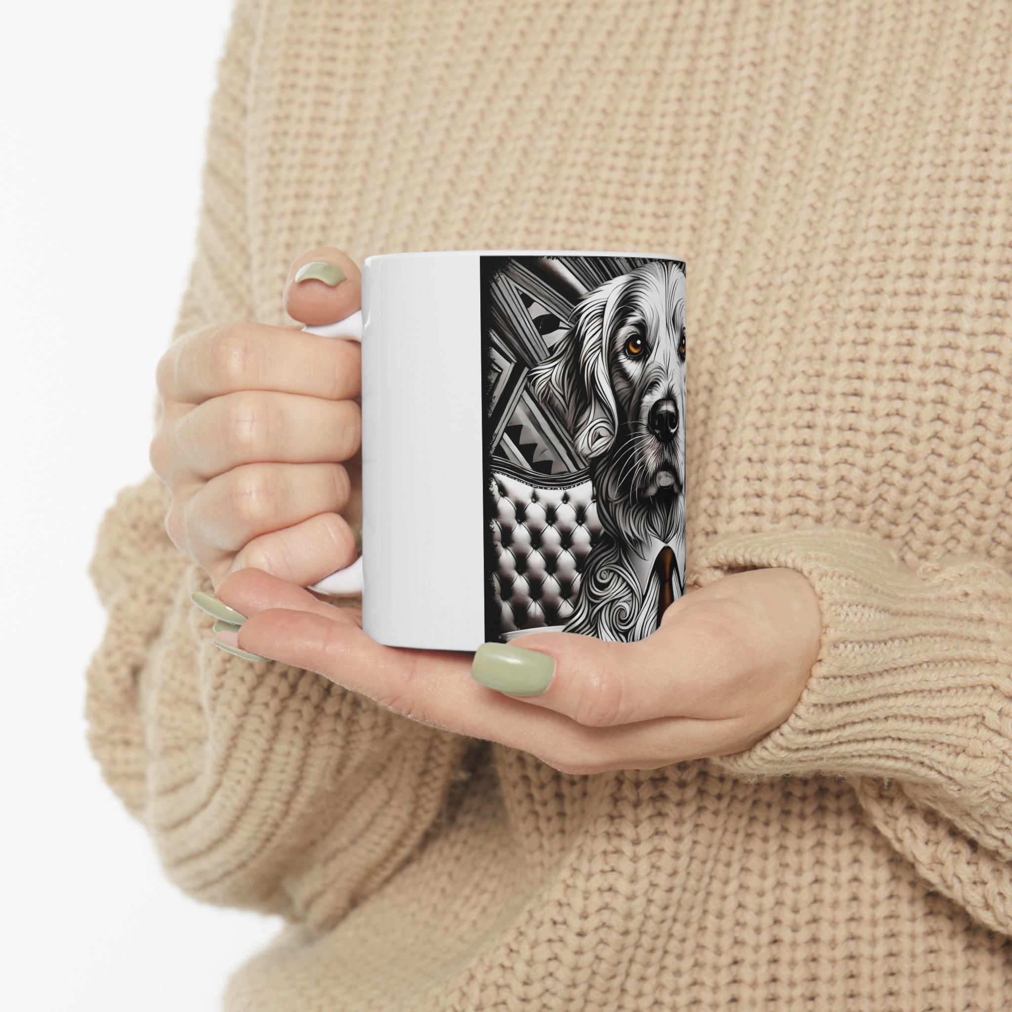 Golden Retriever Mug | B&W Bold Eyes Dog Lover Gift
