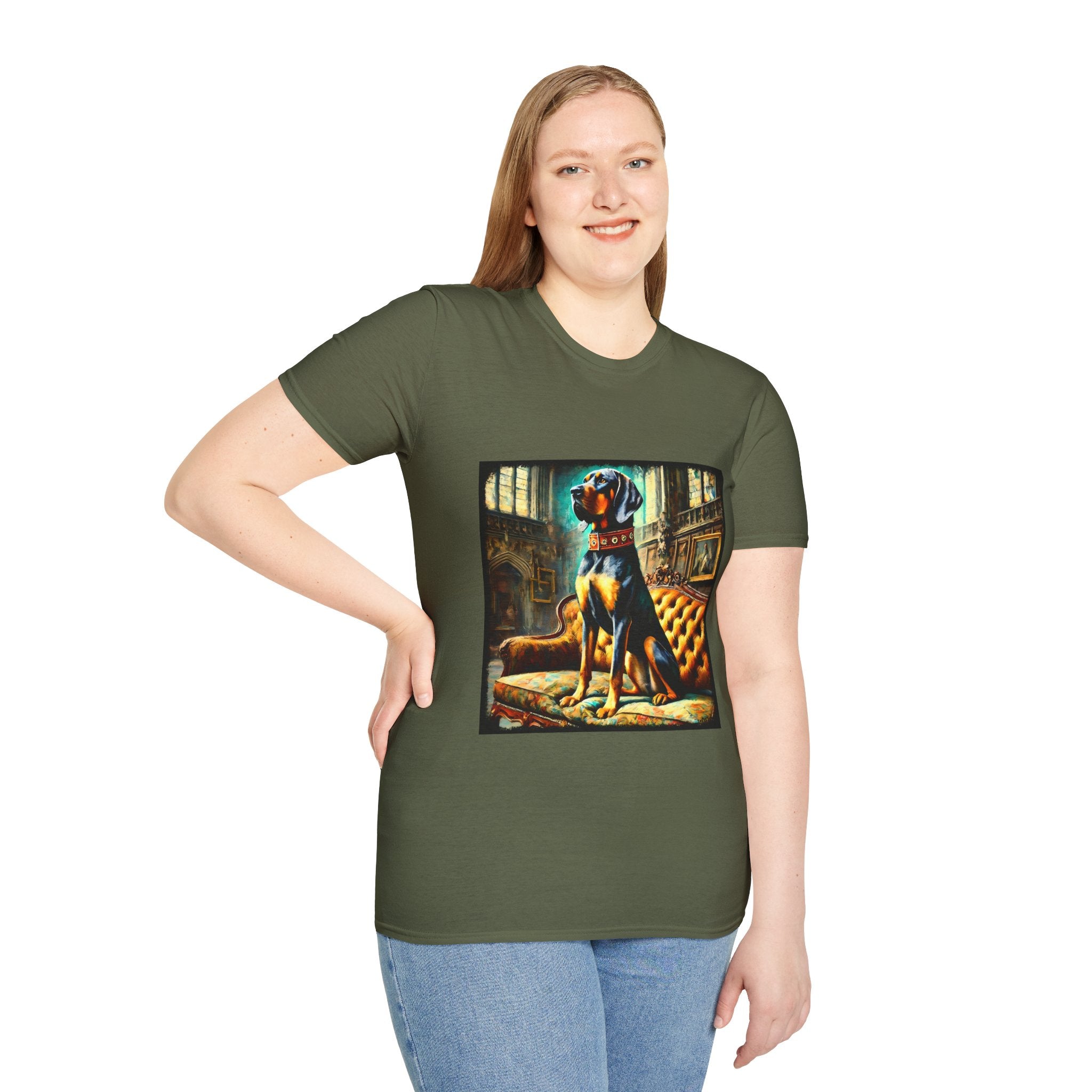 Coonhound Casual Royalty | Unisex Dog T-Shirt