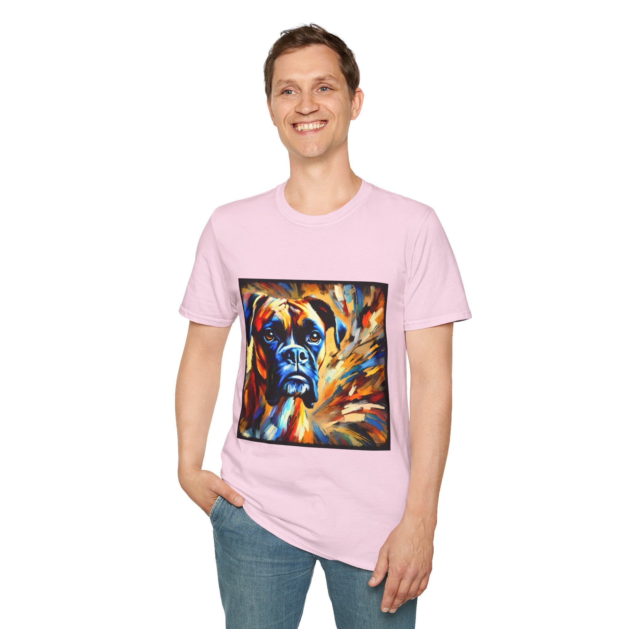 Boxer Sunburst Swirl  | Unisex Dog T-Shirt
