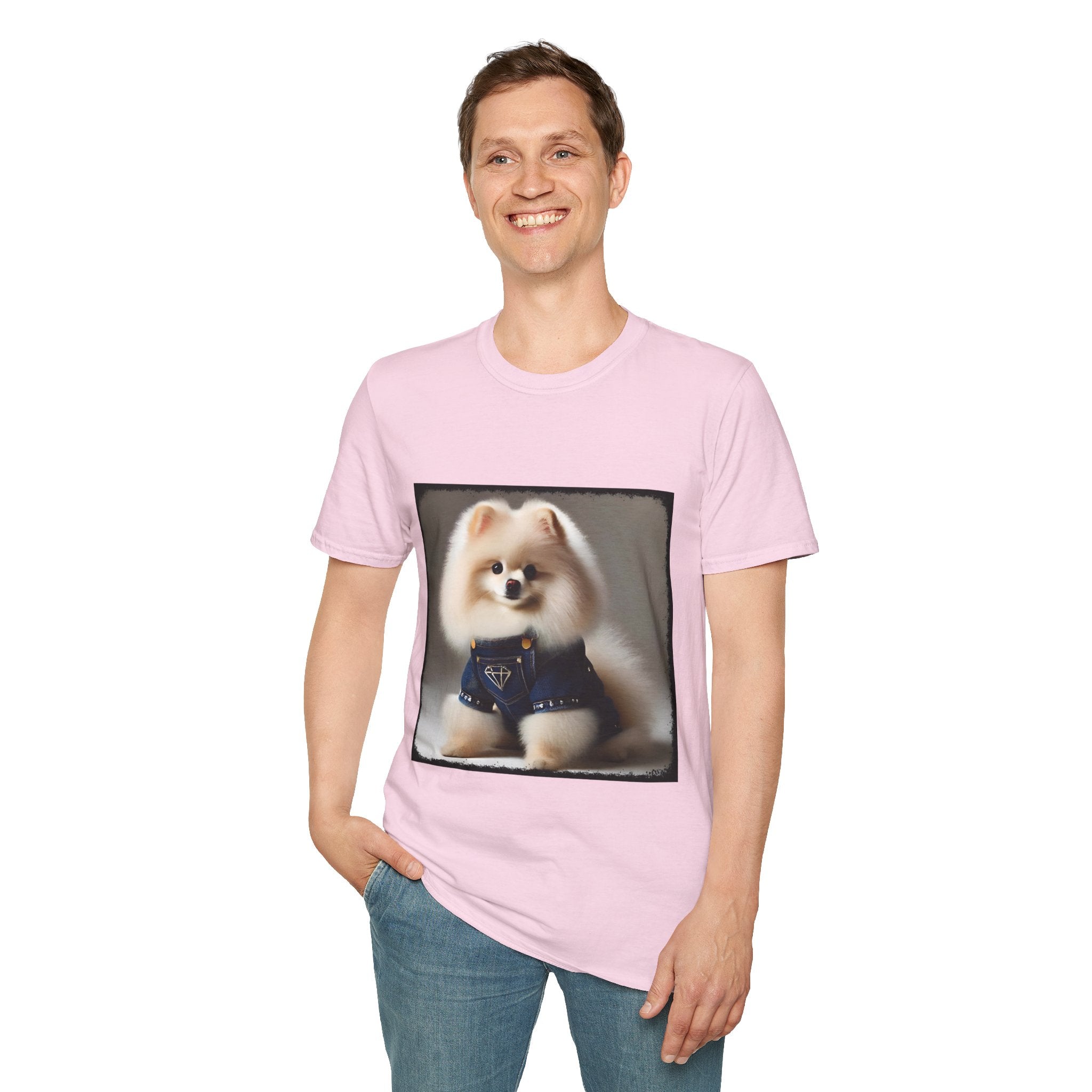 Pomeranian Pure Denim | Unisex Dog T-Shirt