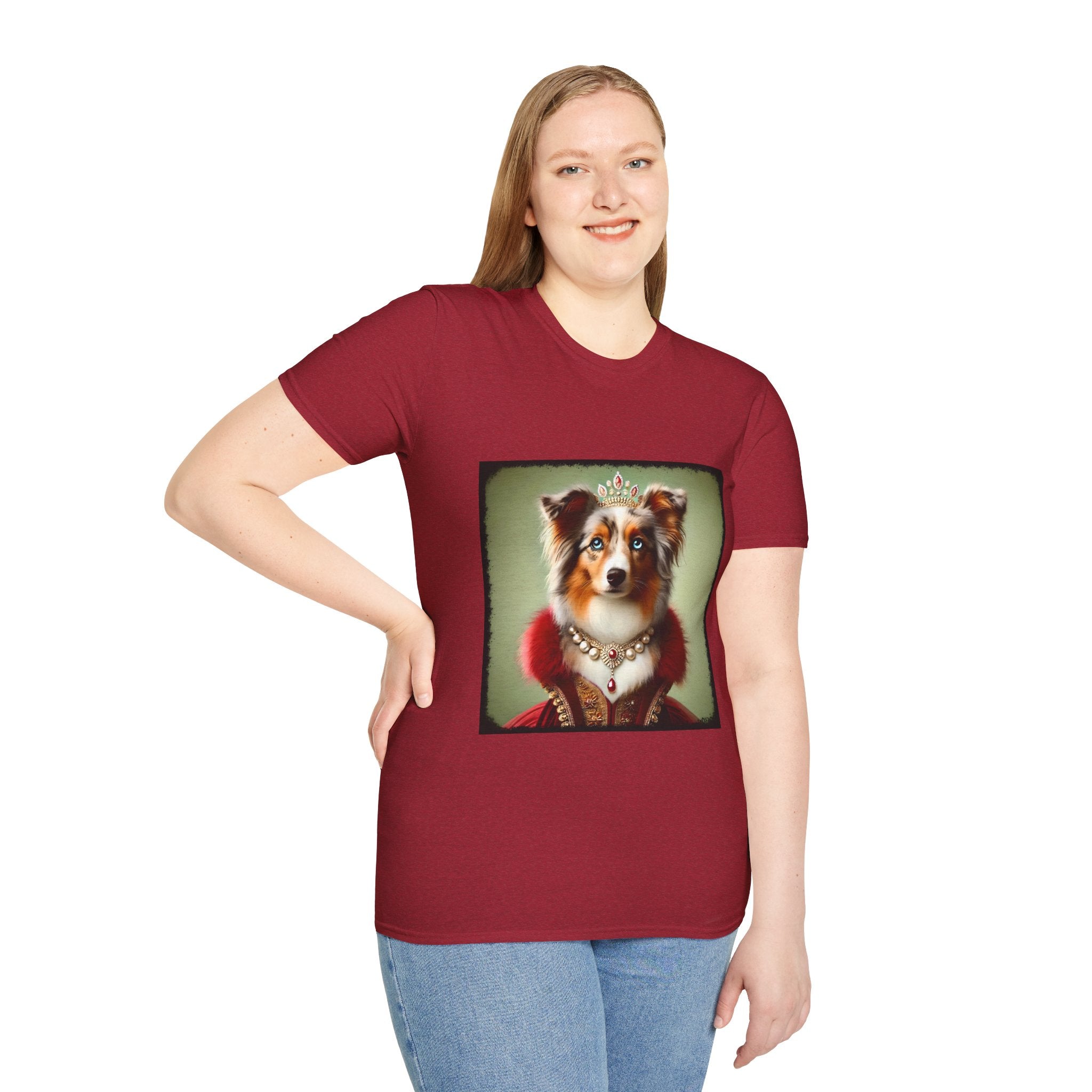Miniature American Shepherd Red Merle Queen | Unisex Dog T-Shirt
