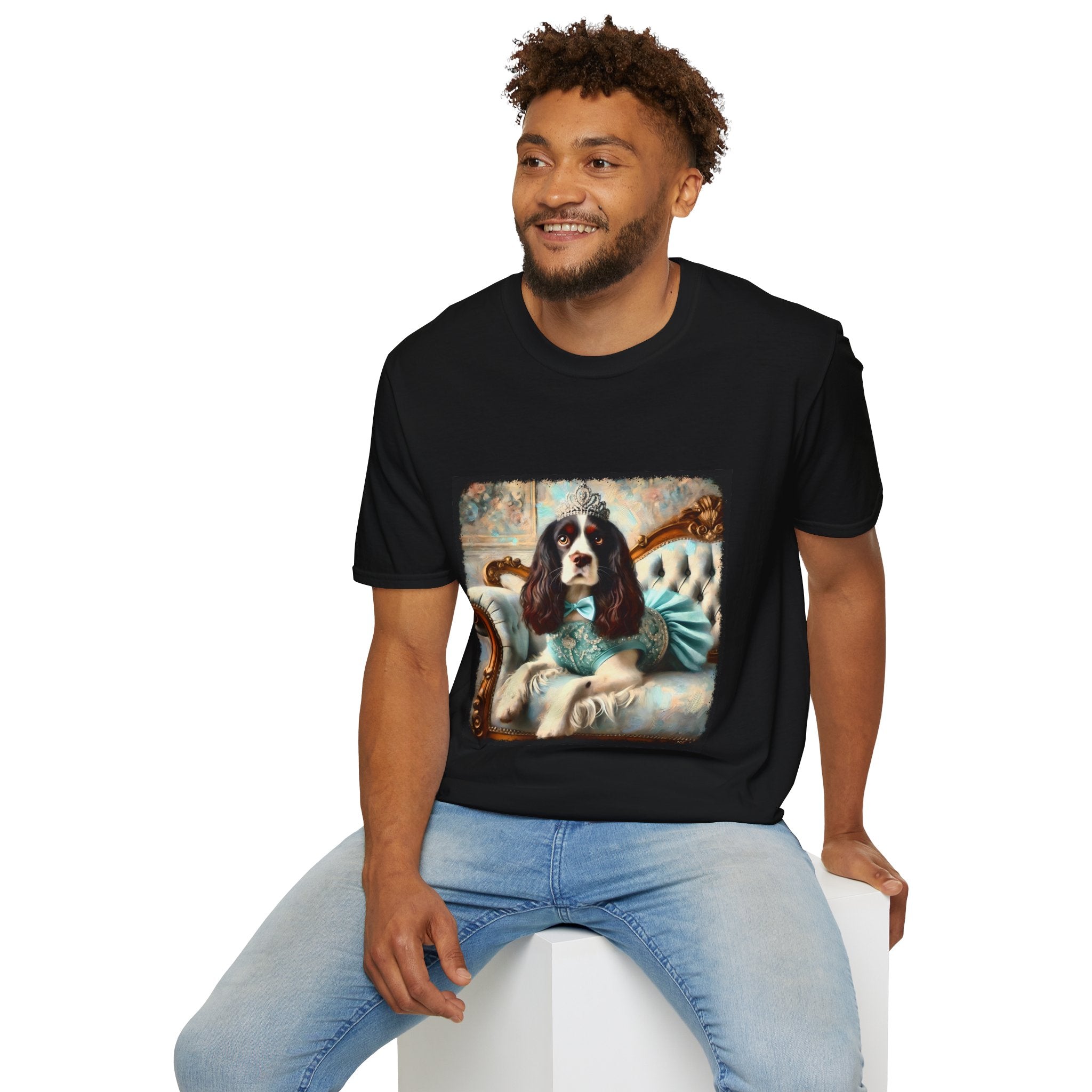 English Springer Spaniel Teal Princess Classic | Unisex Dog T-Shirt