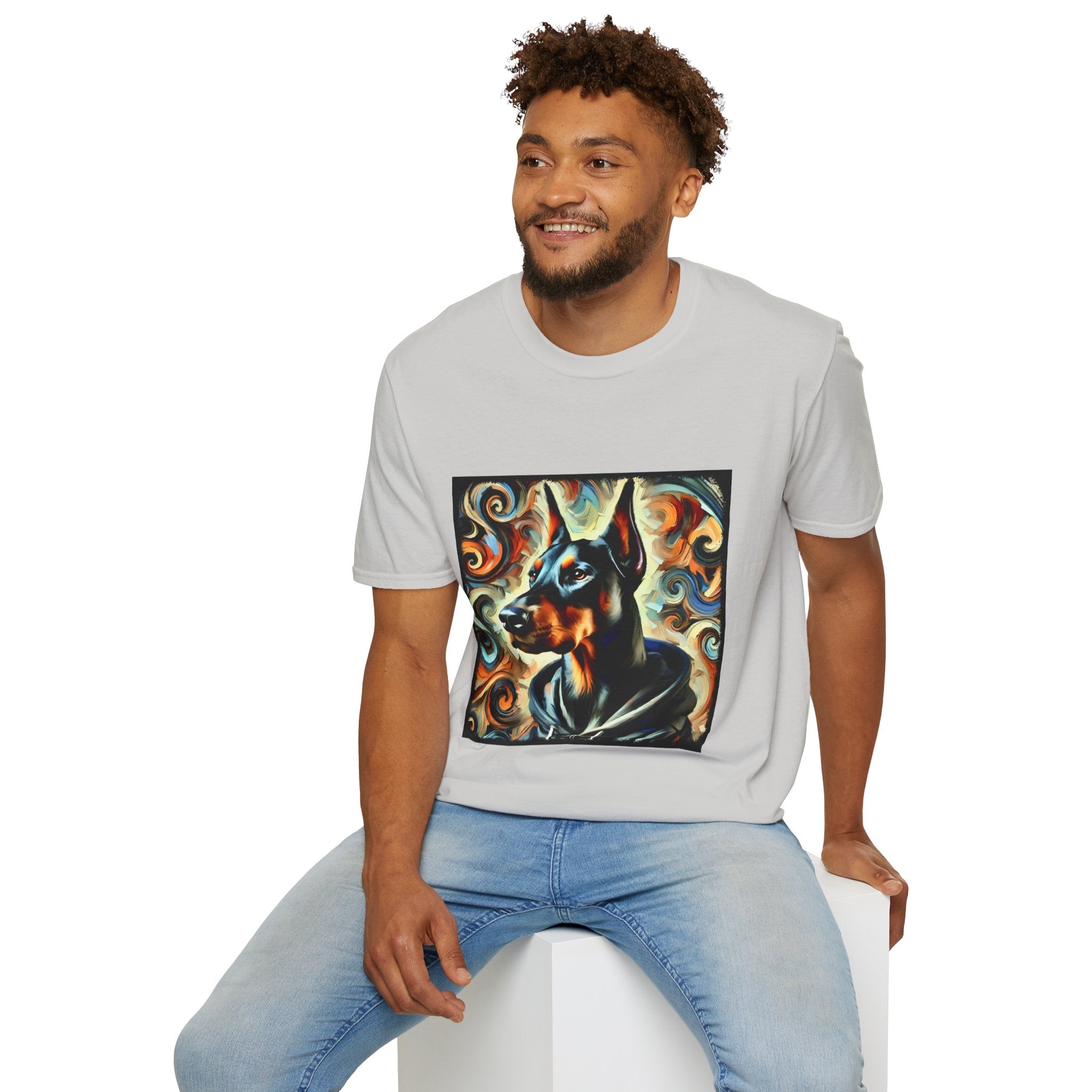Doberman Pinscher Rugged Swirl | Unisex Dog T-Shirt
