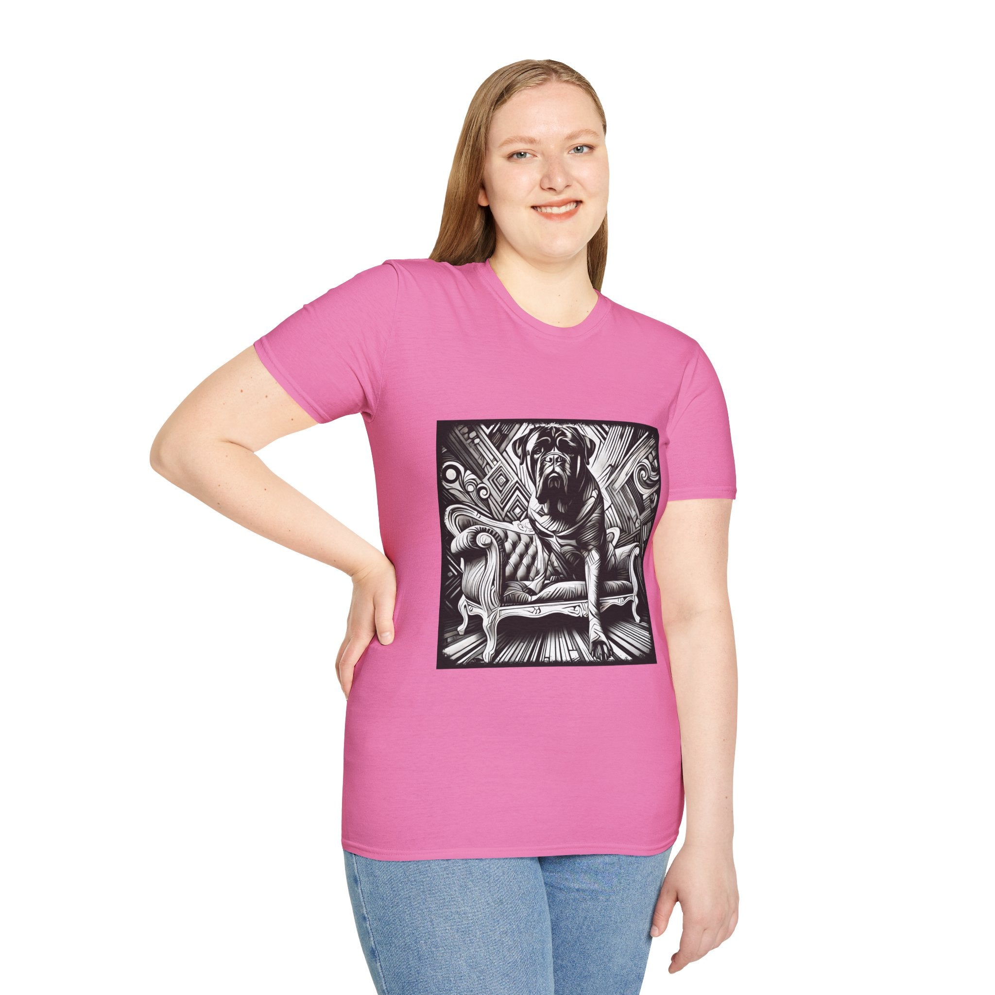 Bullmastiff B&W Bold | Unisex Dog T-Shirt