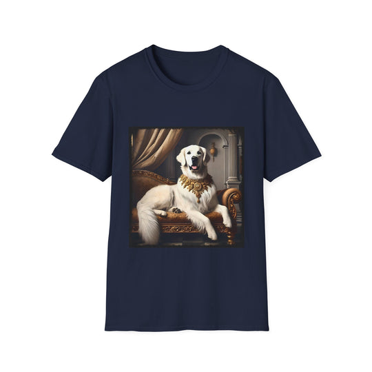Golden Retriever English Cream Queen design dog lover unisex t-shirt in navy