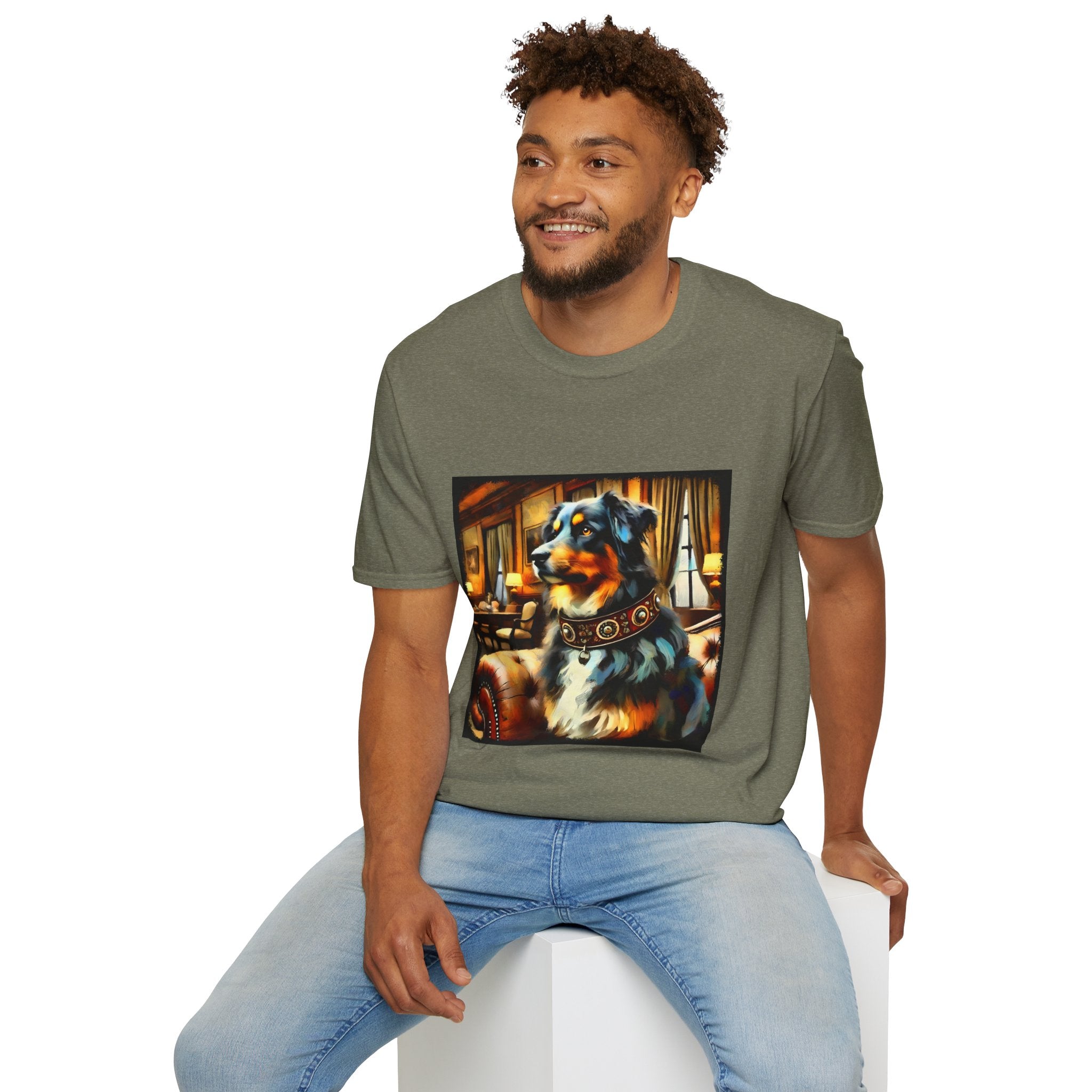 Australian Shepherd Bold Collar Classic | Unisex Dog T-Shirt