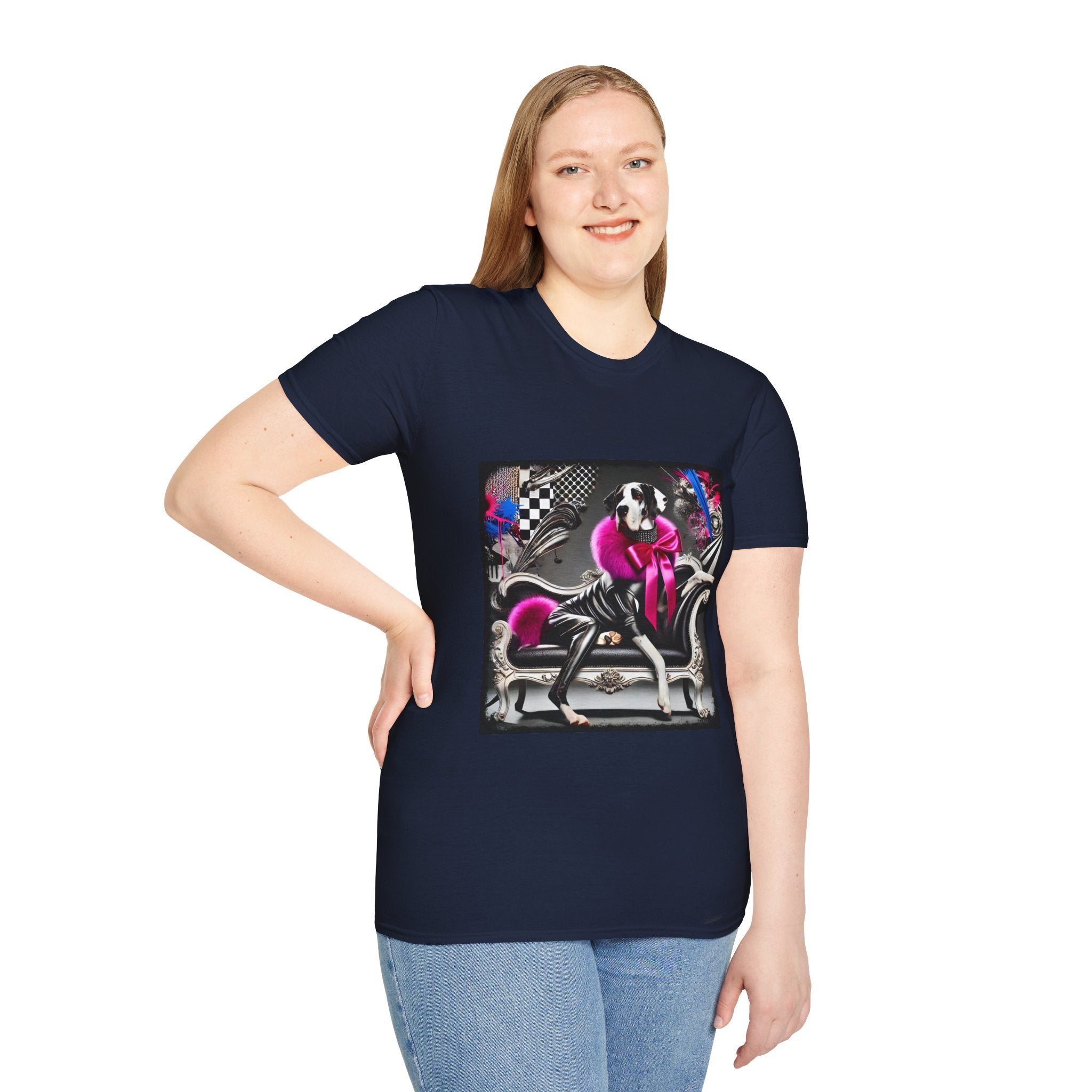 Great Dane Rock Chic | Unisex Dog T-Shirt