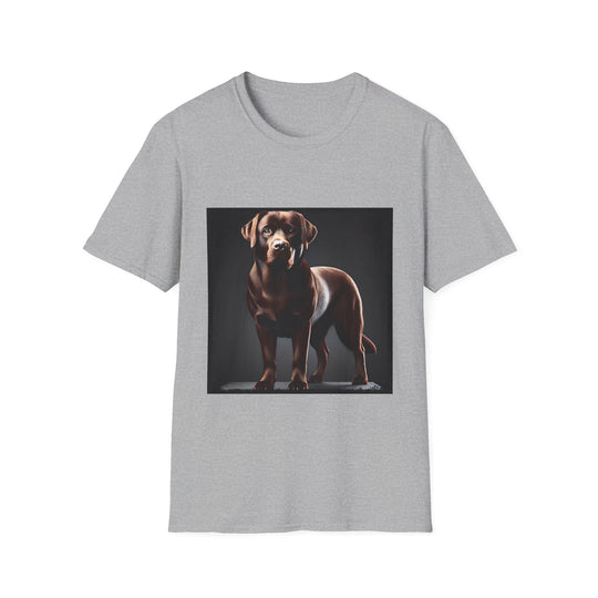 Labrador Retriever On Display design dog lover unisex t-shirt in sport grey