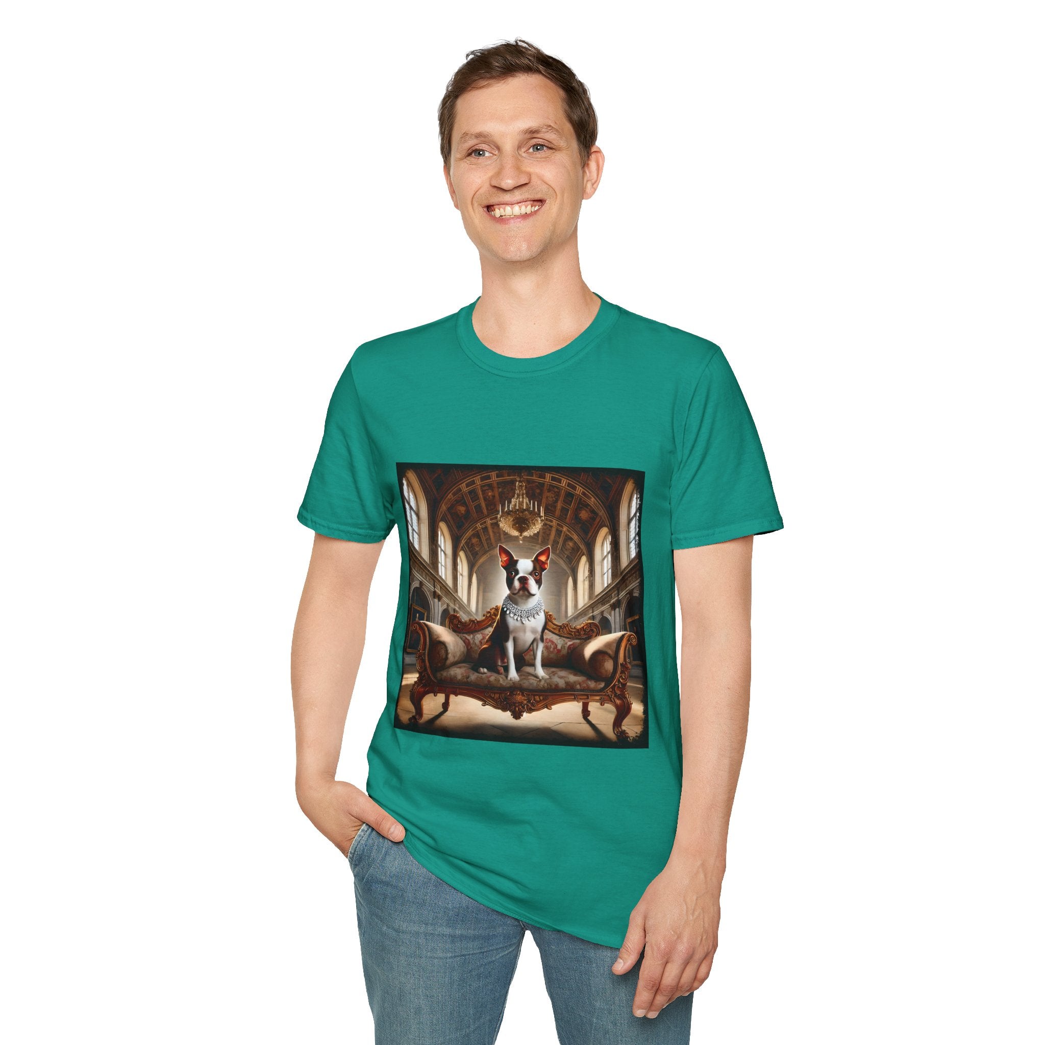 Boston Terrier Poised Princess  | Unisex Dog T-Shirt