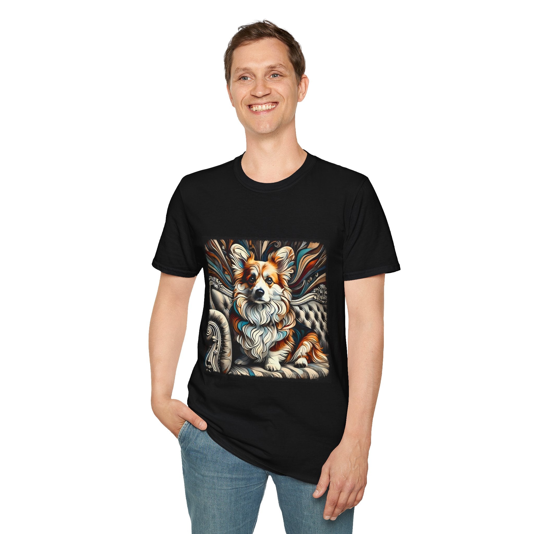 Pembroke Welsh Corgi Earthy Swirl | Unisex Dog T-Shirt