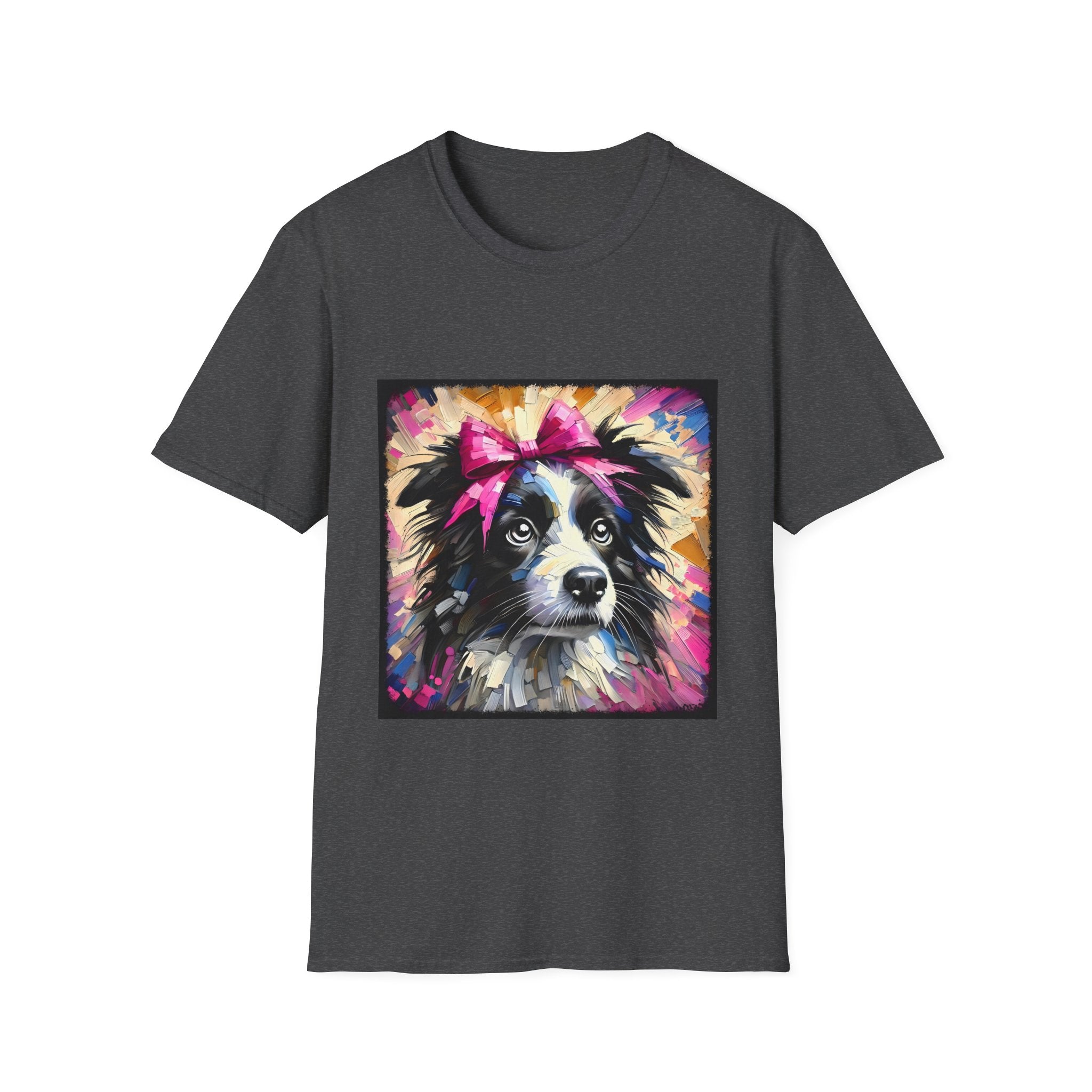 Border Collie Pink Bow Classic | Unisex Dog T-Shirt