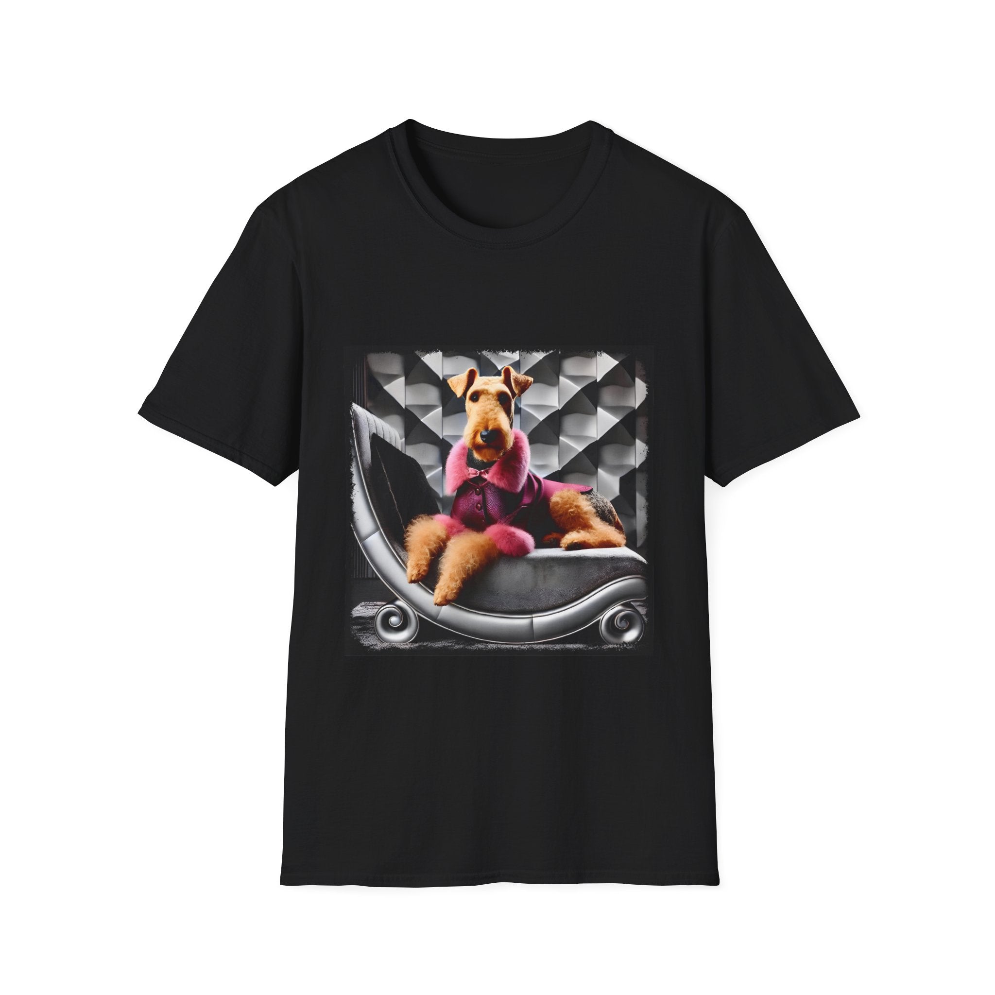Airedale Terrier Shirt | Pink Star Dog Lover Tee